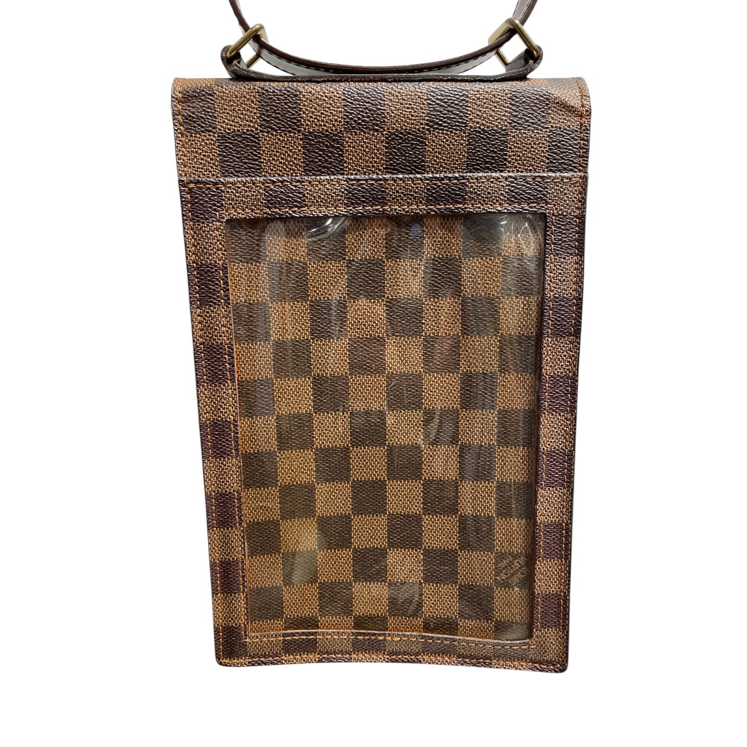 LOUIS VUITTON/Cross Body Bag/Leather/BRW/Damier Ebene Portobello view 4