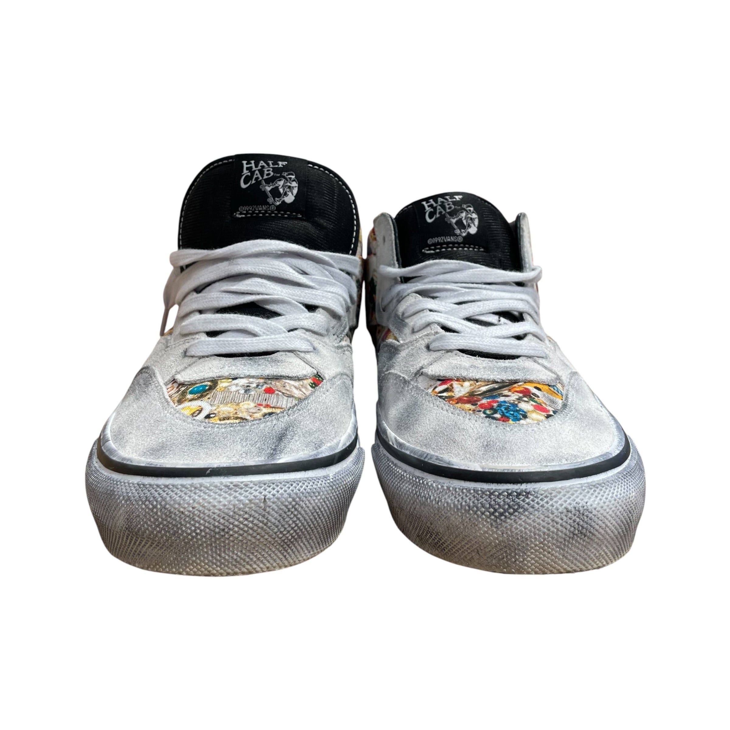 VANS/Supreme/Low-Sneakers/US 10.5/All Over Print/WHT/Mike Kelly Half Cab view 3