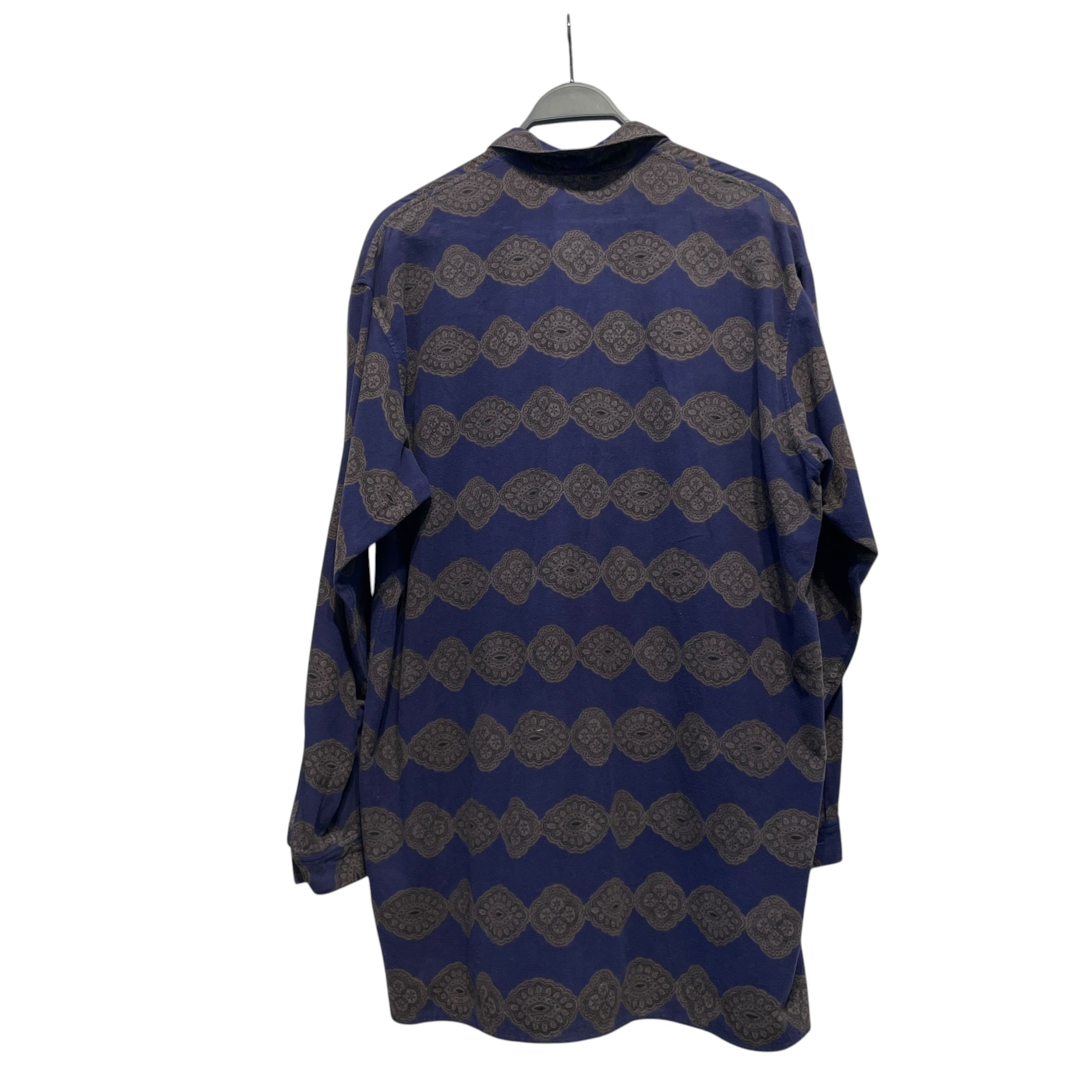 YOHJI YAMAMOTO/LS Shirt/M/All Over Print/Cotton/NVY/PAISLEY PRINT BUTTON UP view 2