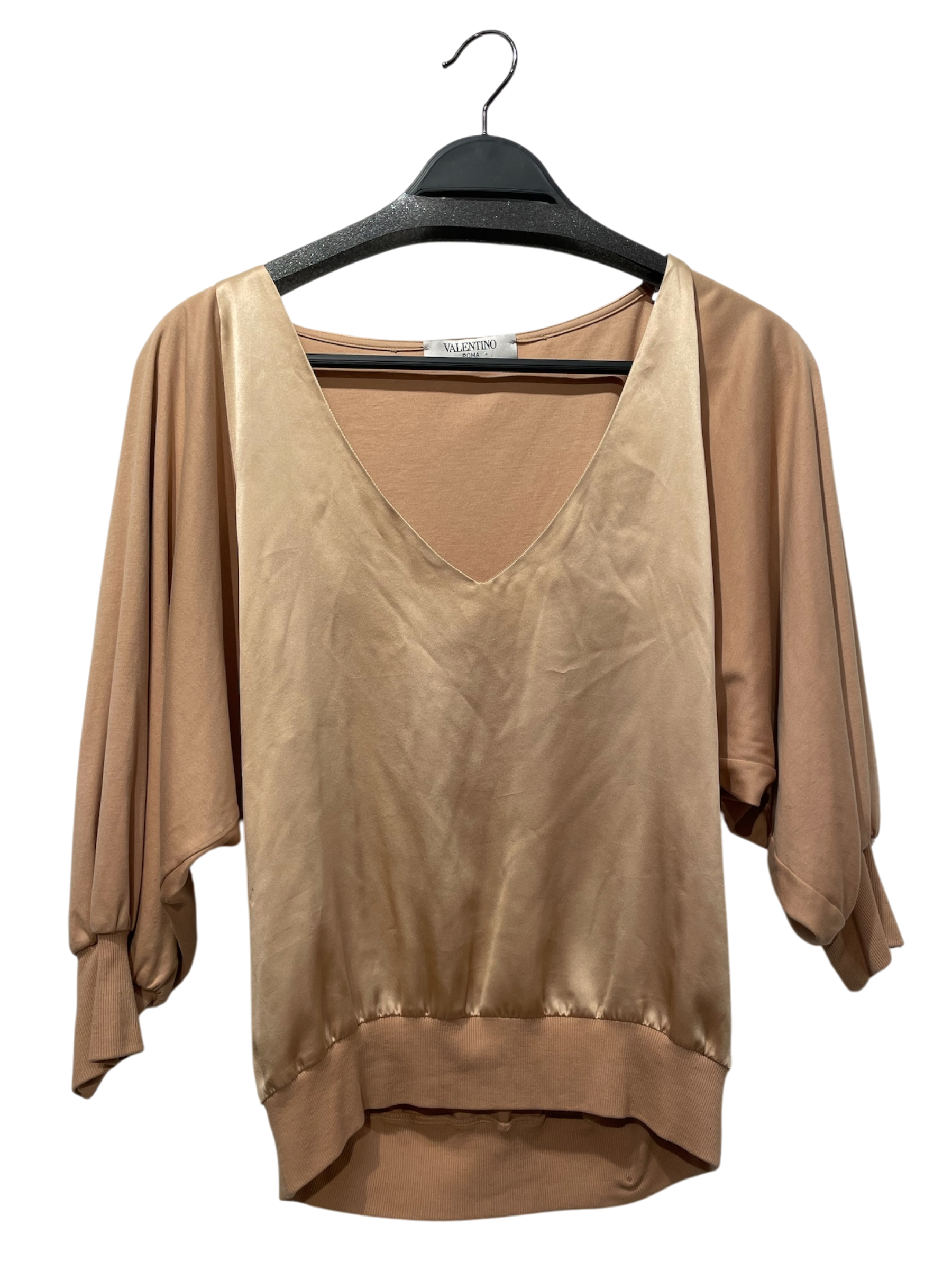 VALENTINO ROMA/LS Blouse/4/Silk/BEG/ view 1