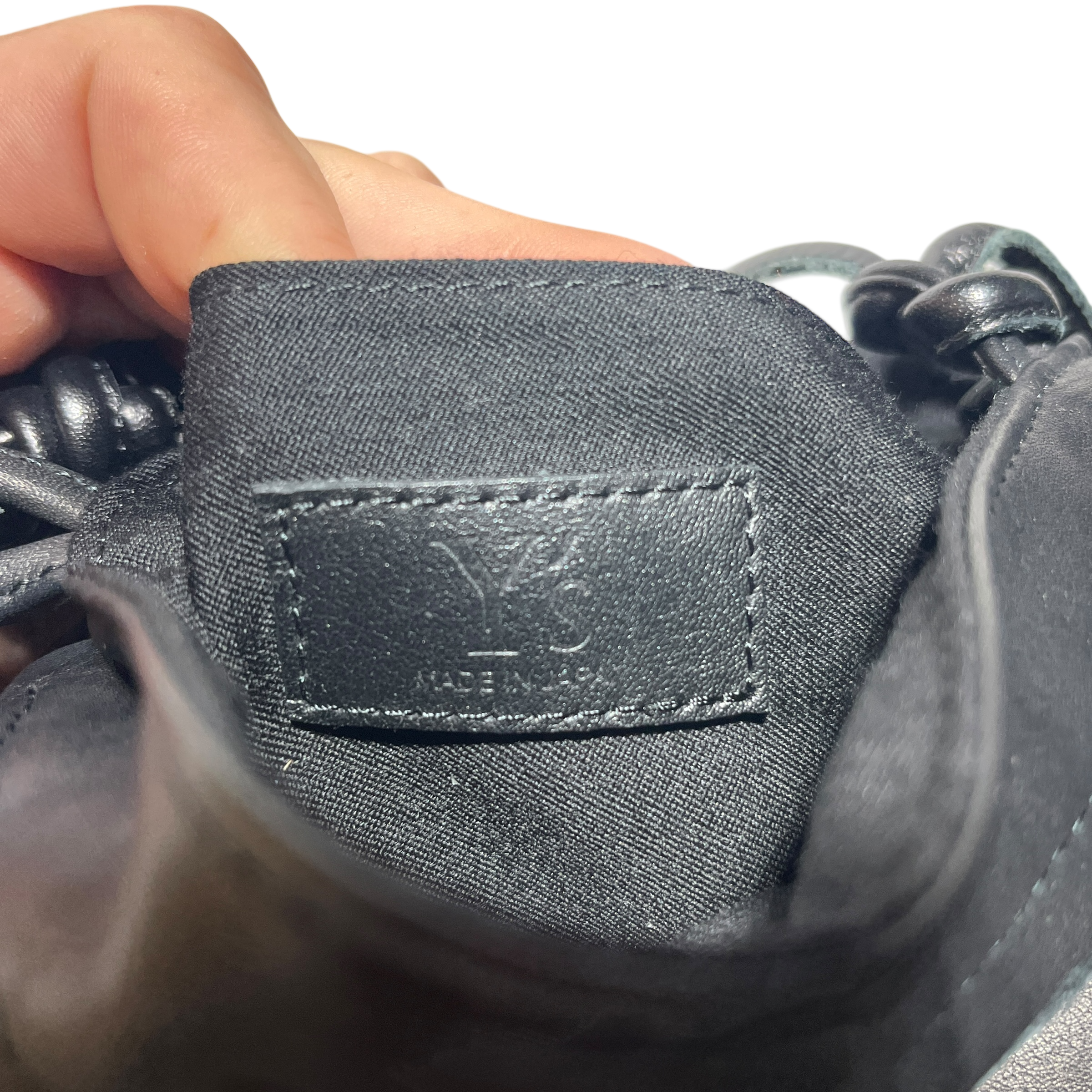 Y's/Cross Body Bag/Leather/BLK/Panelled Leather view 6