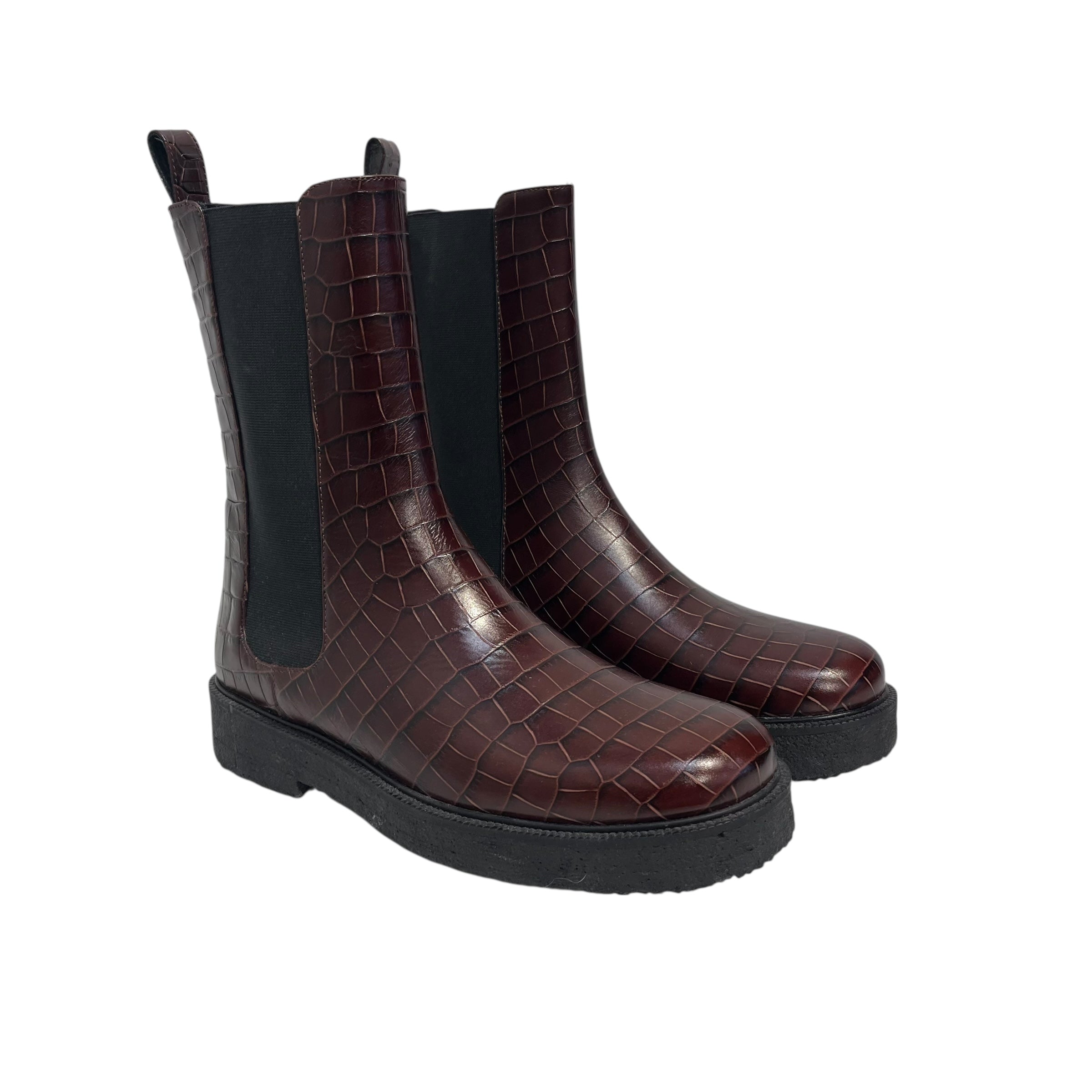 STAUD/Chelsea Boots/EU 40/Animal Pattern/Leather/BRD/EMBOSSED LEATHER ANIMAL PRINT view 1