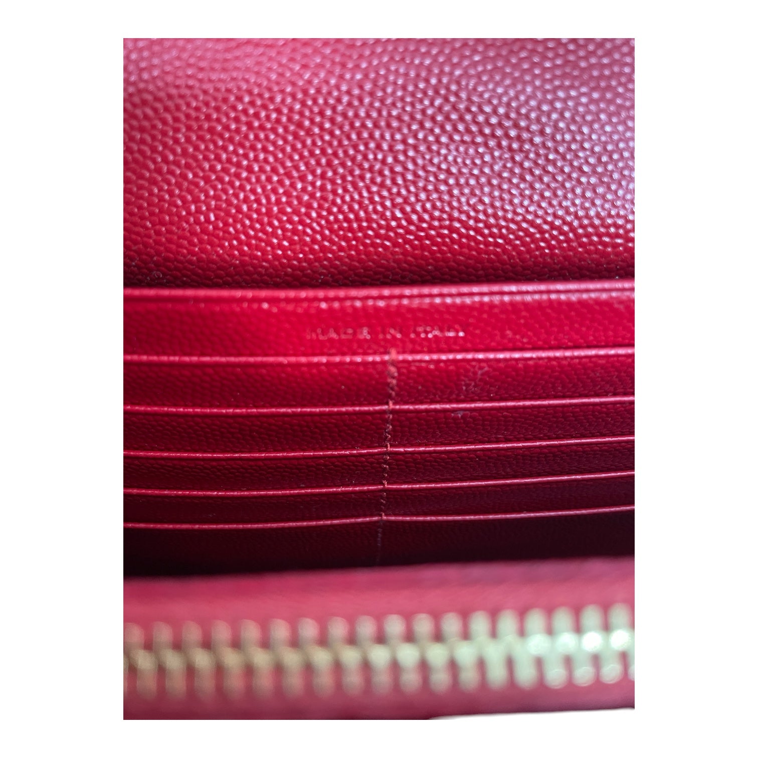 SAINT LAURENT/Bag/Leather/RED/MONOGRAM ENVELOPE BAG view 6