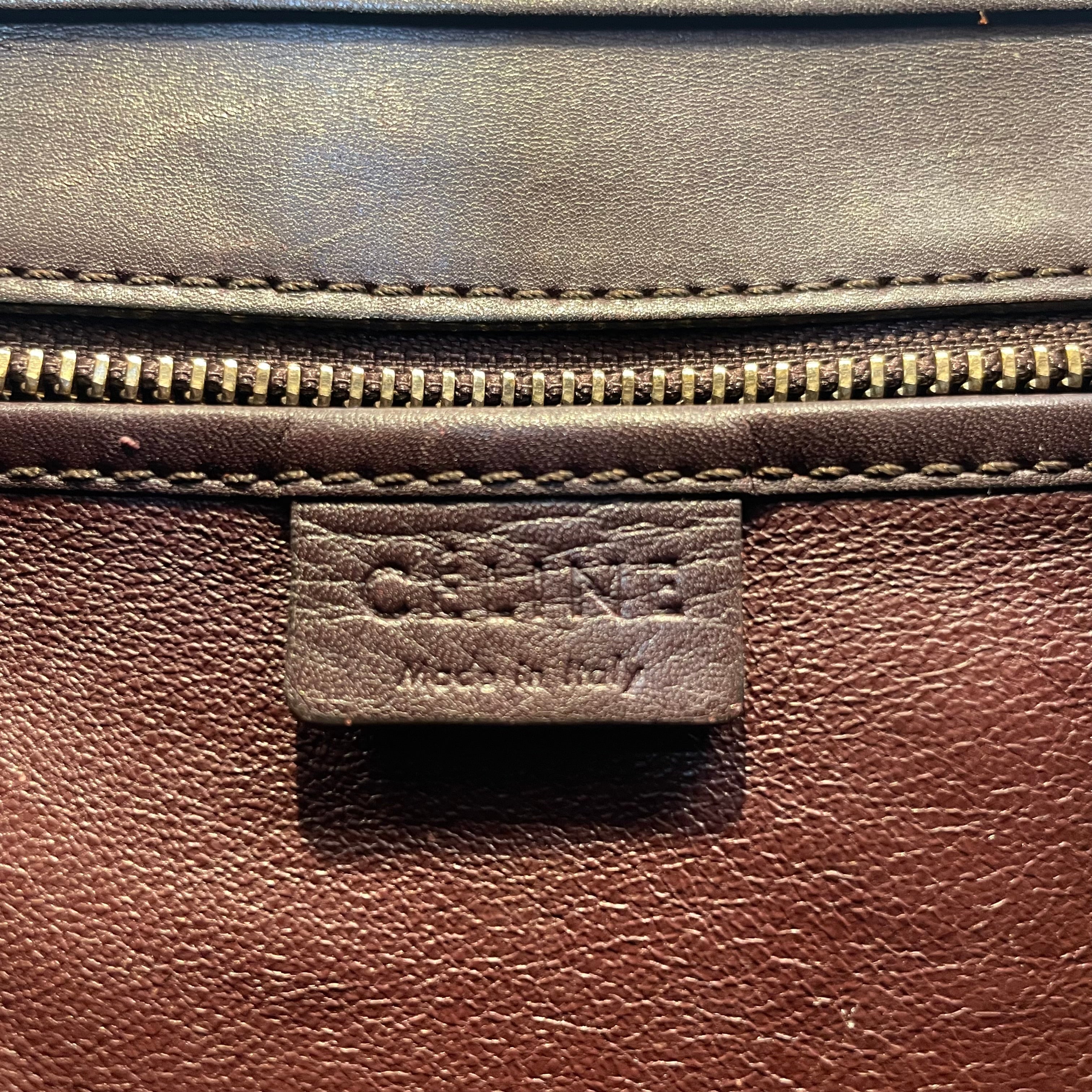 CELINE/Hand Bag/Suede/BRW/TRI COLOUR LUGGAGE MICRO view 5