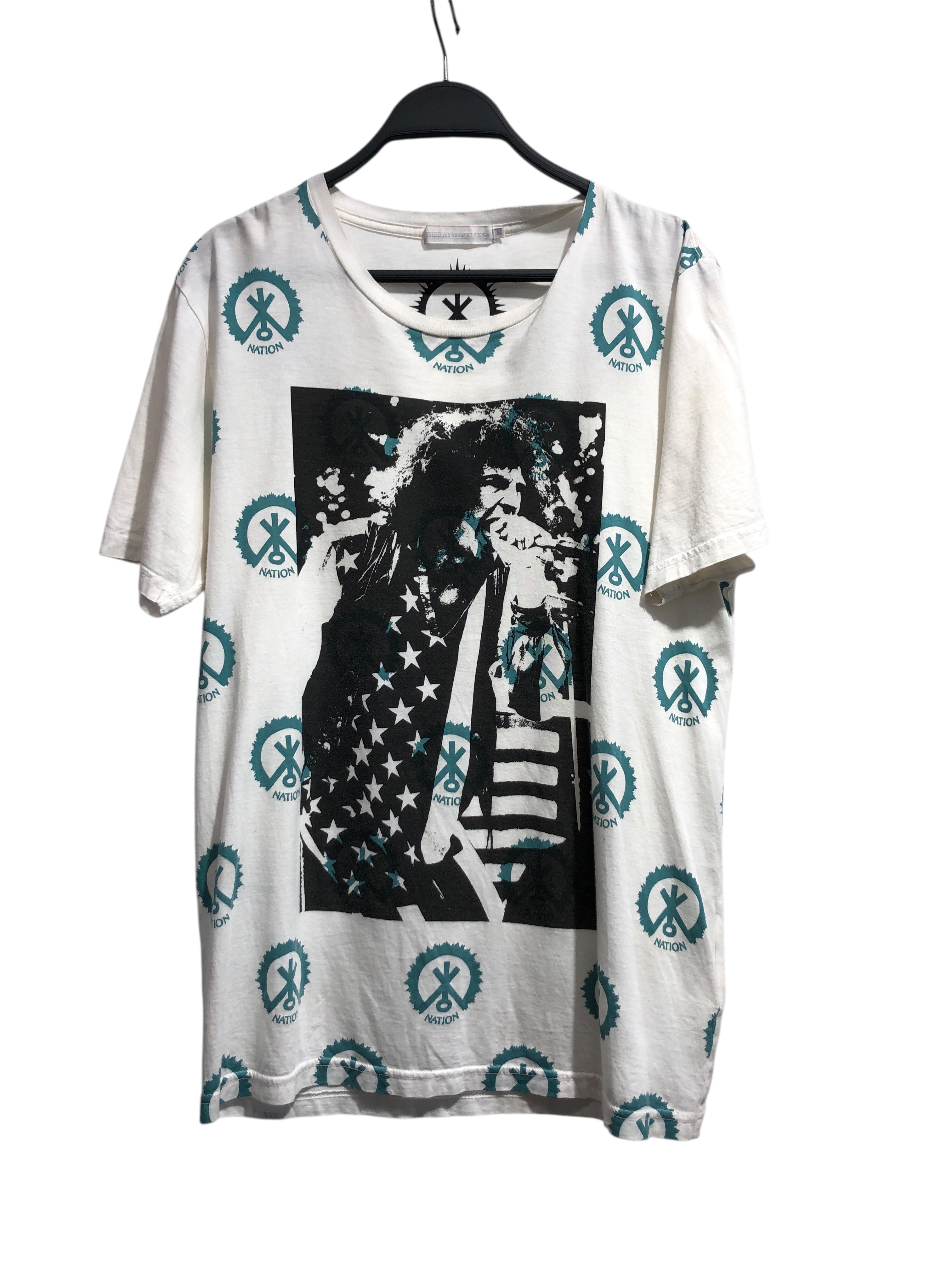 HYSTERIC GLAMOUR/T-Shirt/M/Cotton/WHT/All Over Print/GUITAR ARMY view 1