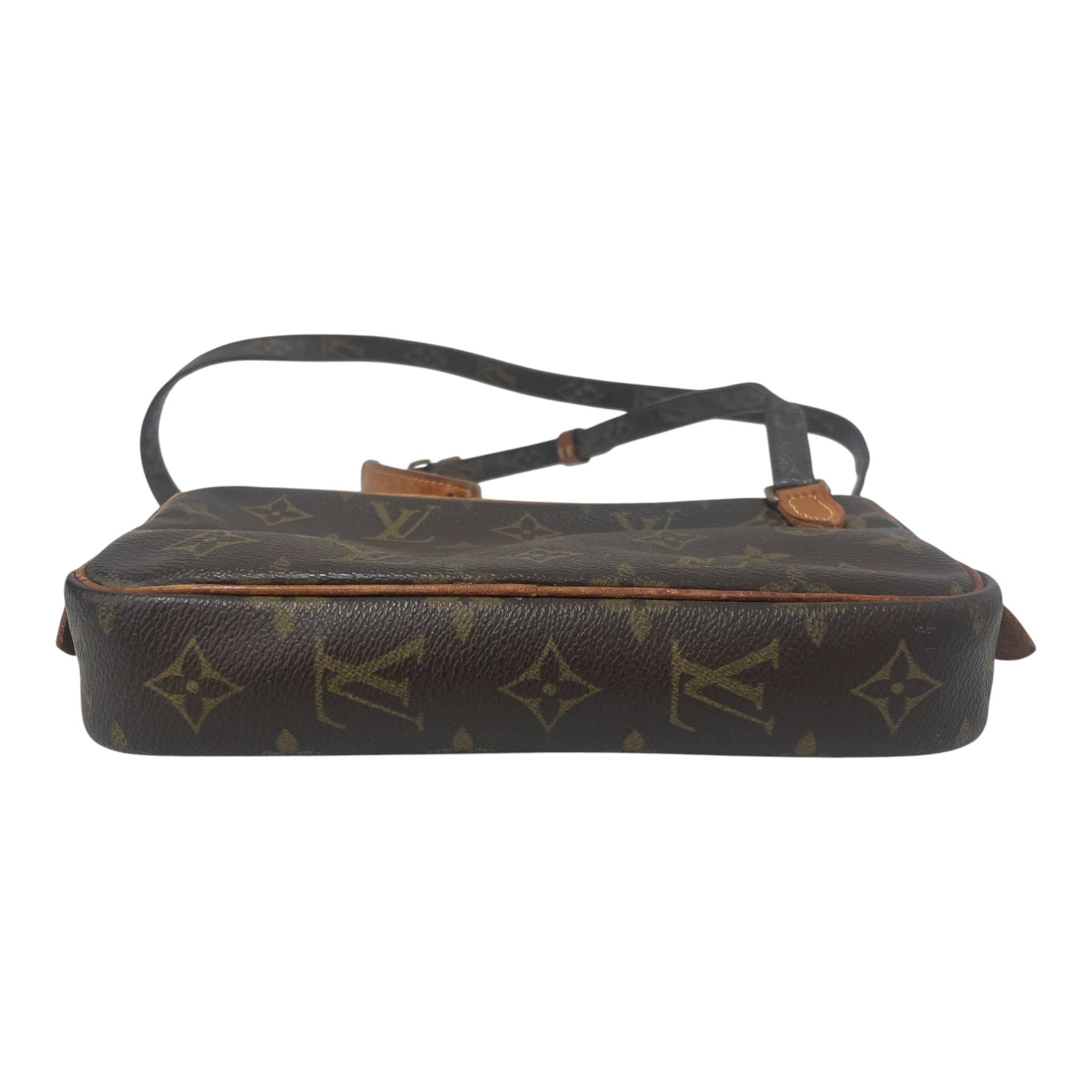 LOUIS VUITTON/Cross Body Bag/Brown/Monogram/POCHETTE MARLY BANDOULIERE_MONOGRAM CANVAS/M51828 view 3