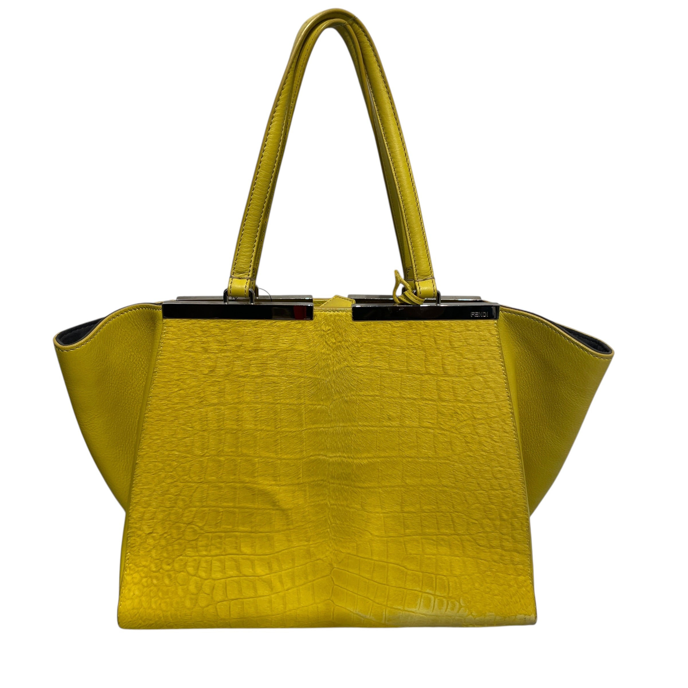 FENDI/Hand Bag/Fur/YEL/Fendi 3Jours Tote Bag view 2