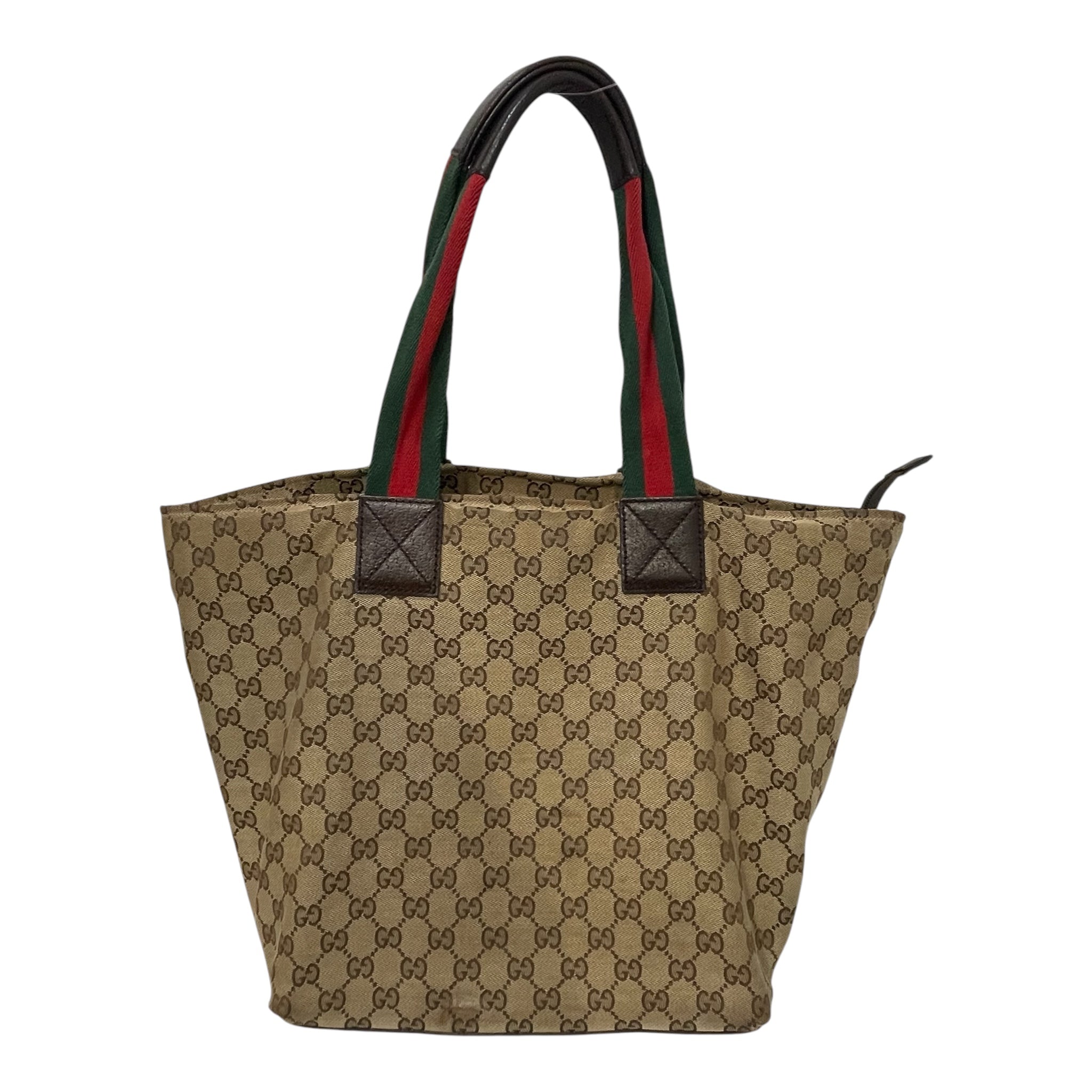 GUCCI/Tote Bag/Monogram/Cotton/BRW/gg canvas tote view 2