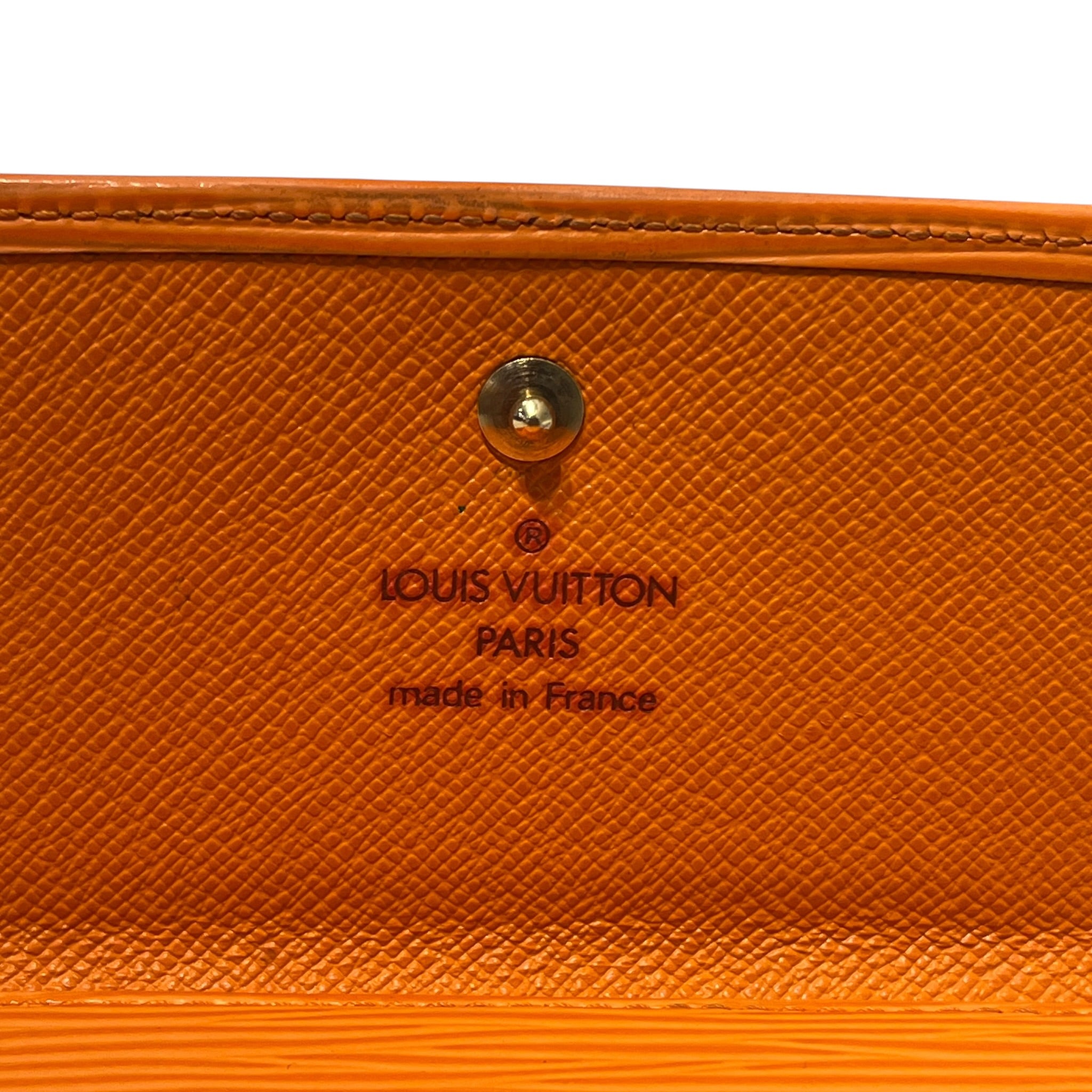 LOUIS VUITTON/Trifold Wallet/Monogram/Leather/ORN/M's/org epi leather wallet view 10