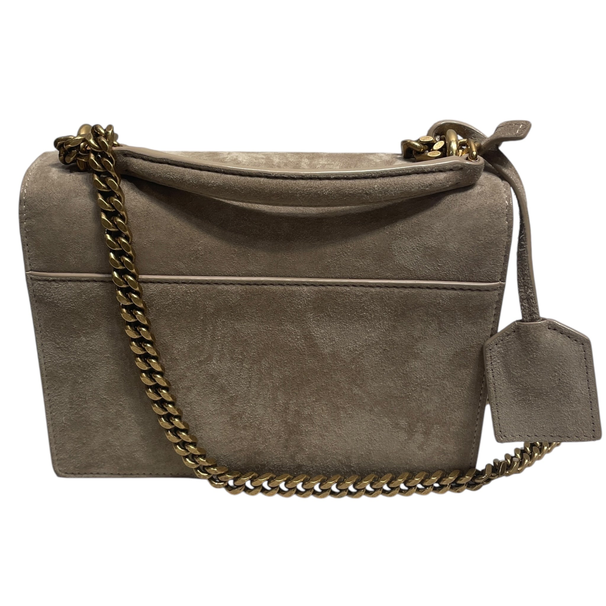 YVES SAINT LAURENT/Hand Bag/OS/Suede/KHK/Matt Gold Suede view 4