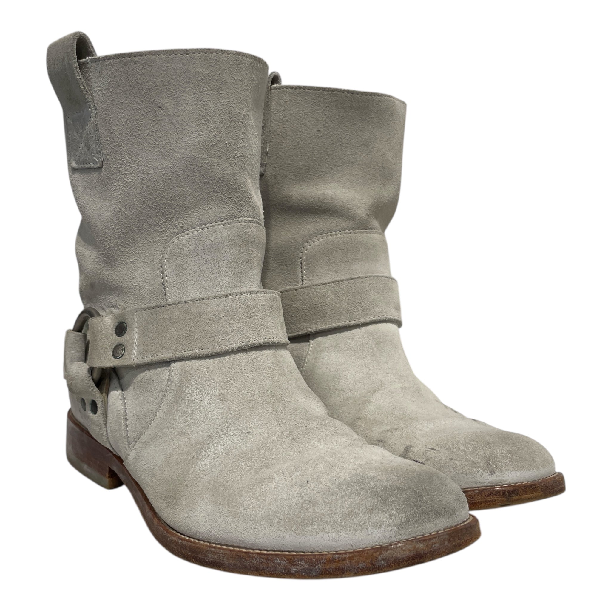 Maison Margiela/Biker Boots/EU 36/Suede/CRM/CREME SUEDE HARNESS BOOTS view 1