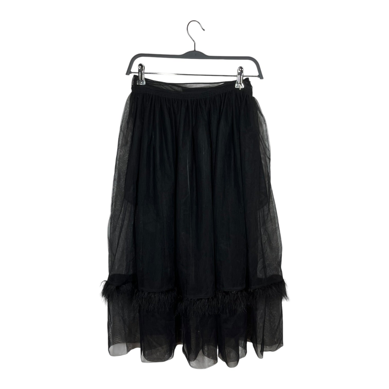SIMONE ROCHA/Long Skirt/8/Polyester/BLK/SHEER SKIRT view 1