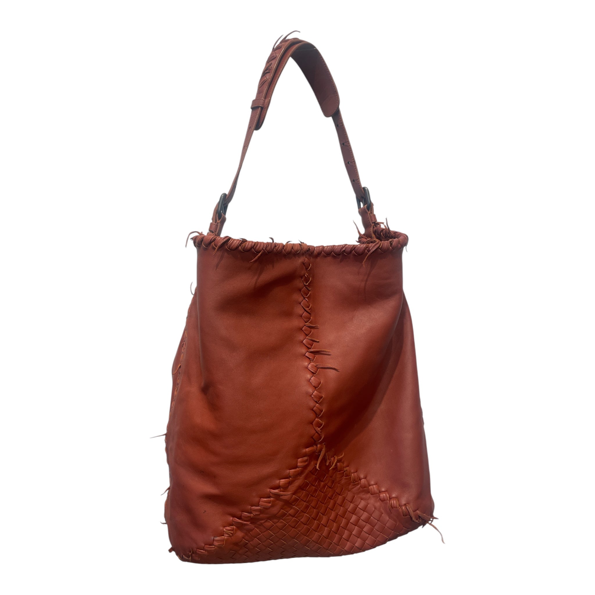BOTTEGA VENETA/Tote Bag/Leather/ORN/BURNT ORANGE/INTRECCIATO HOBO view 2