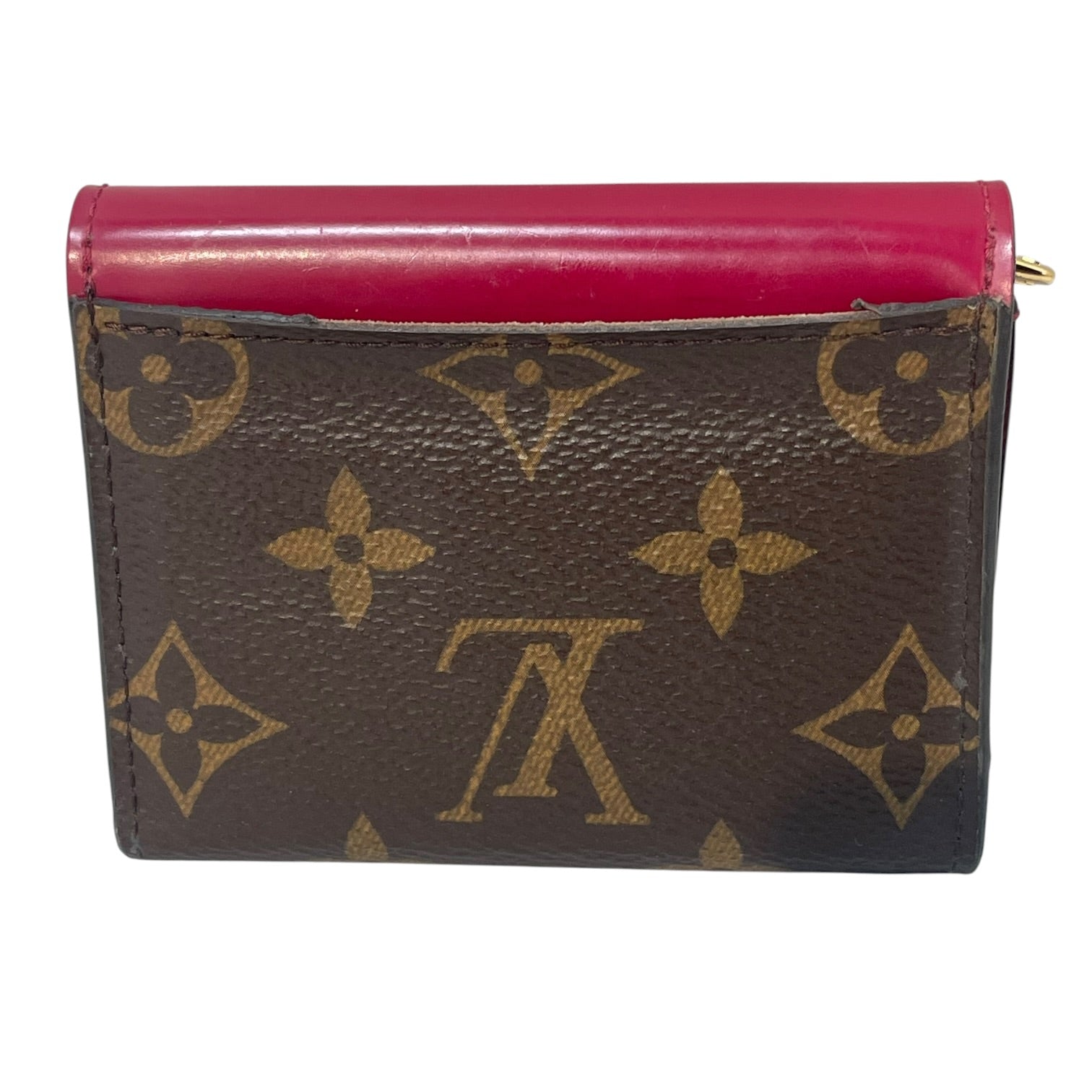 LOUIS VUITTON/Trifold Wallet/Monogram/Leather/RED/L's/Zoe Red Patent view 2