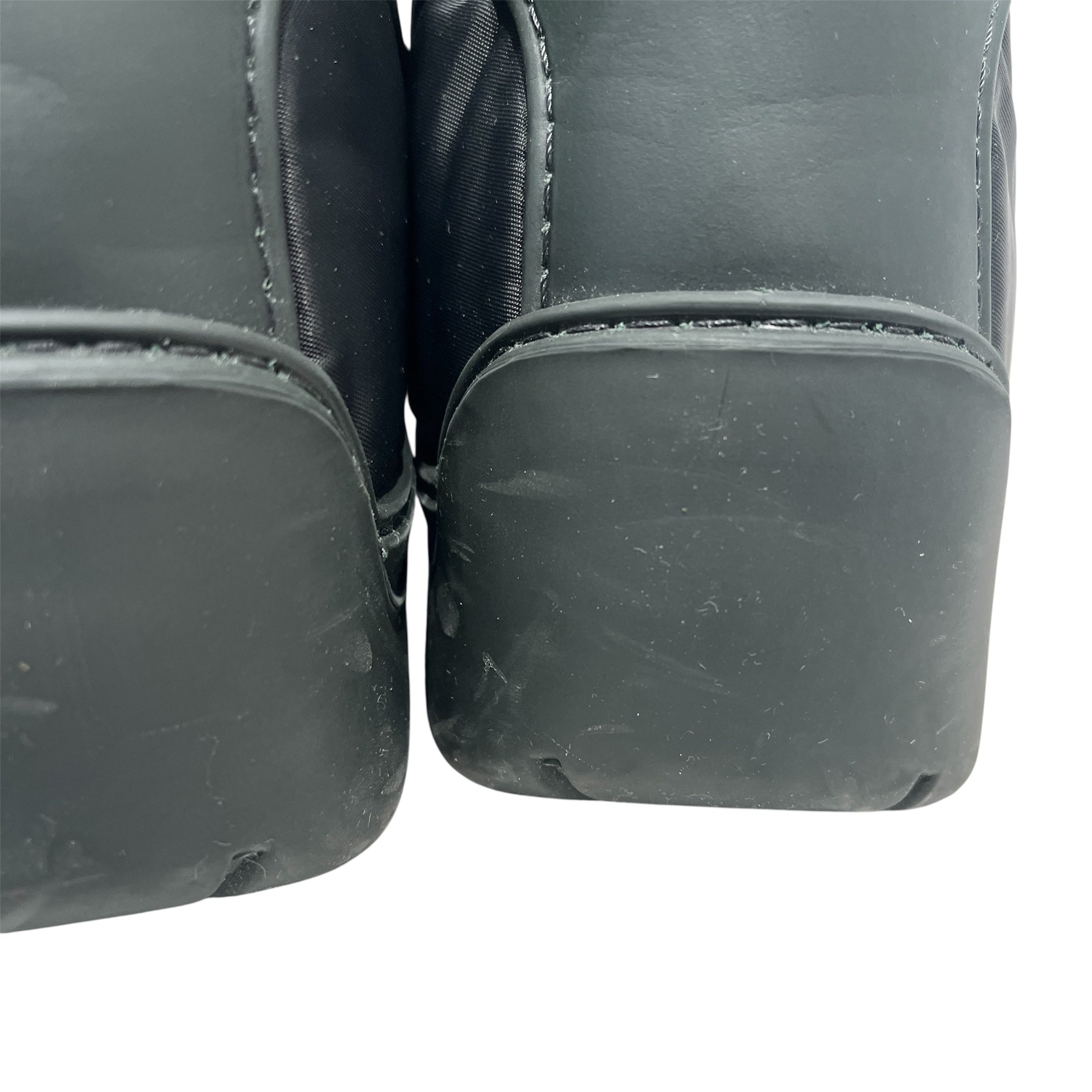 BOTTEGA VENETA/Lace Up Boots/US 9/Nylon/GRY/PUDDLE BOMBER BOOT view 6