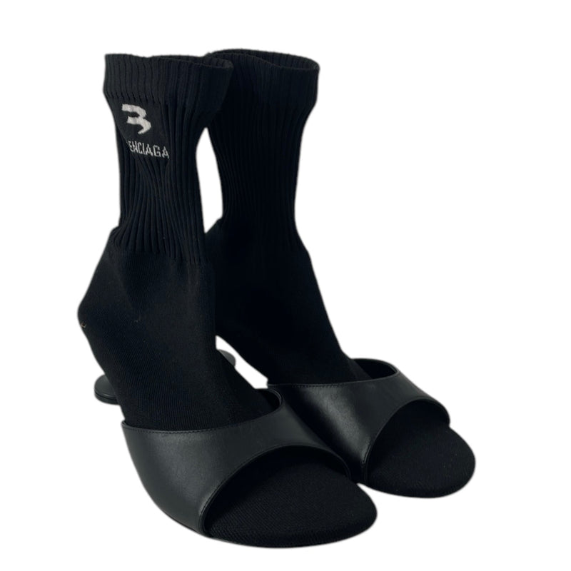 BALENCIAGA/Heels/EU 37/Cotton/BLK/sock heel