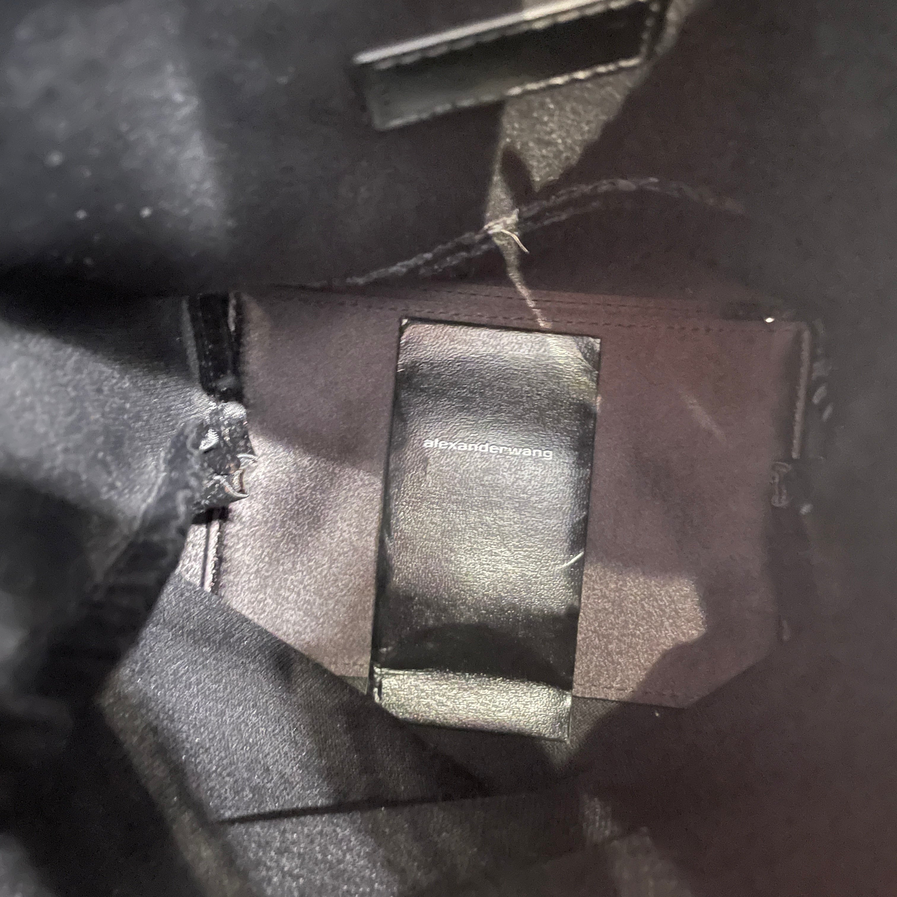 Alexander Wang/Clutch Bag/Graphic/Silk/BLK/ view 7