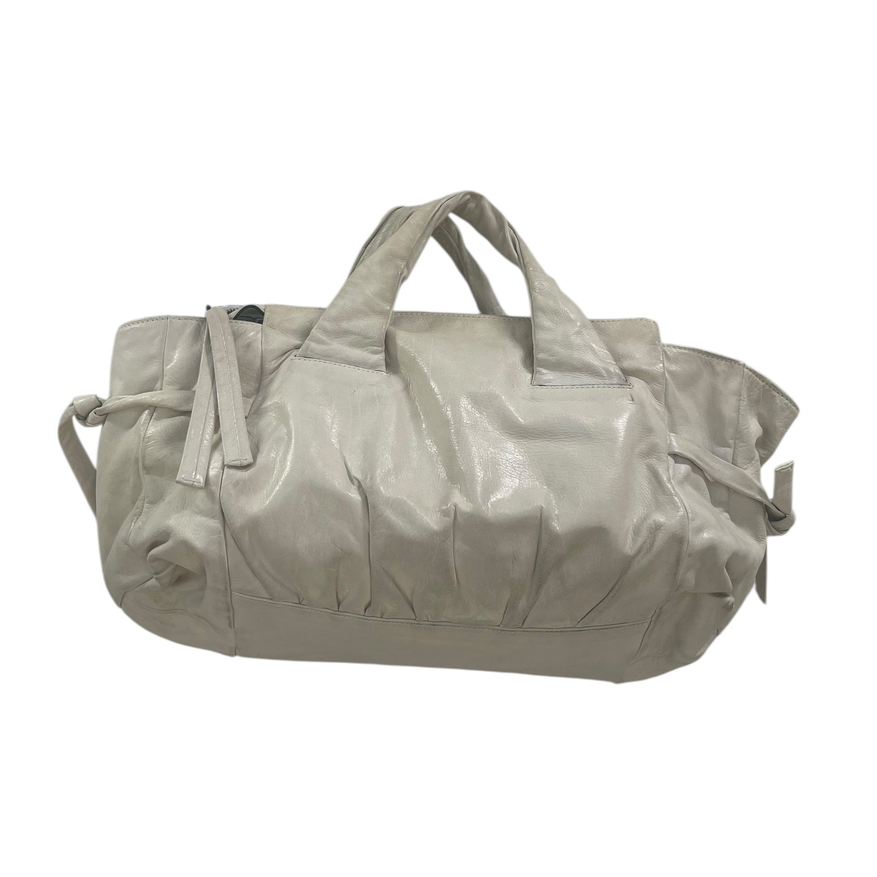 GUCCI/Hand Bag/Leather/WHT/GOLD HARWARE view 2