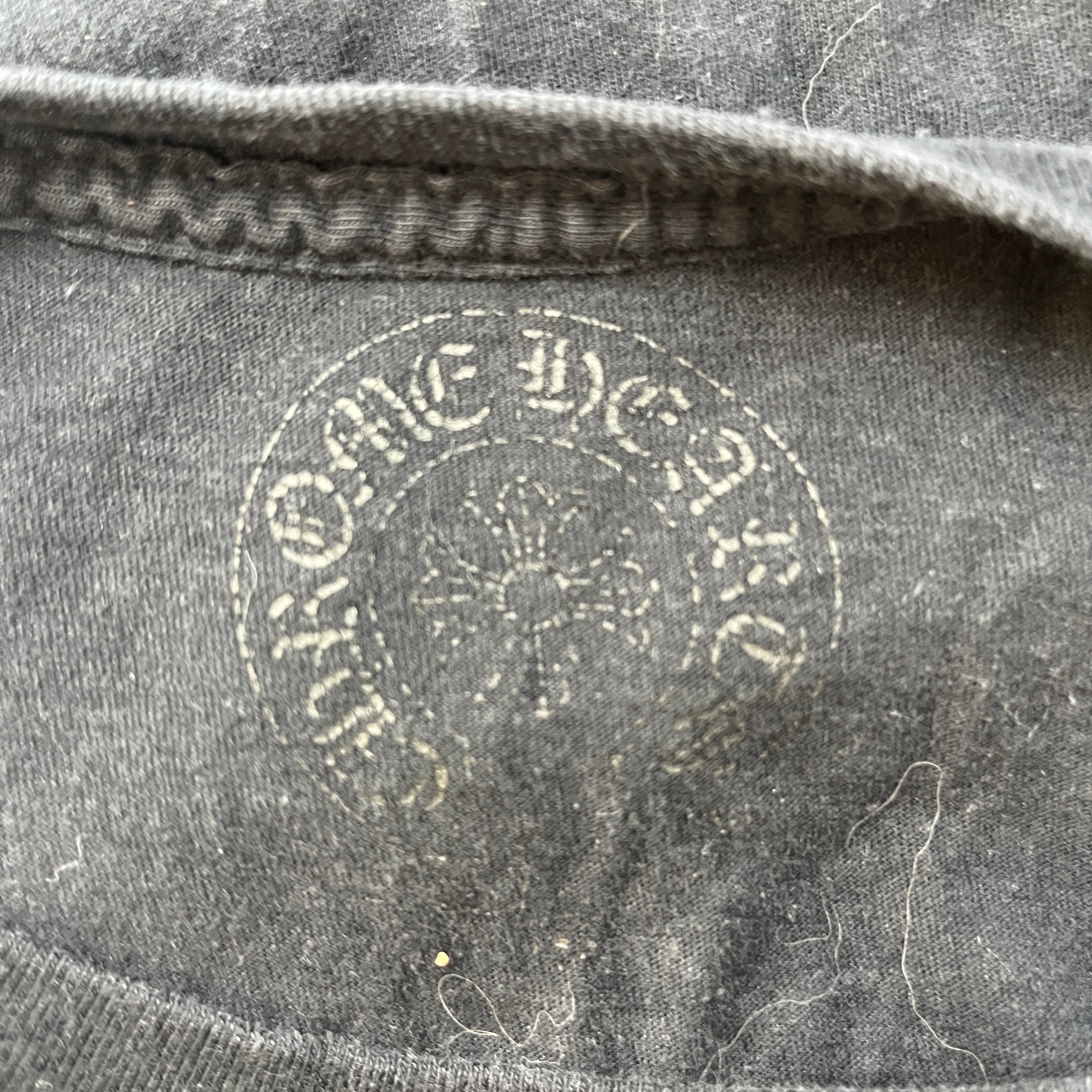 CHROME HEARTS/T-Shirt/M/Cotton/BLK/Cemetery Graphic view 3