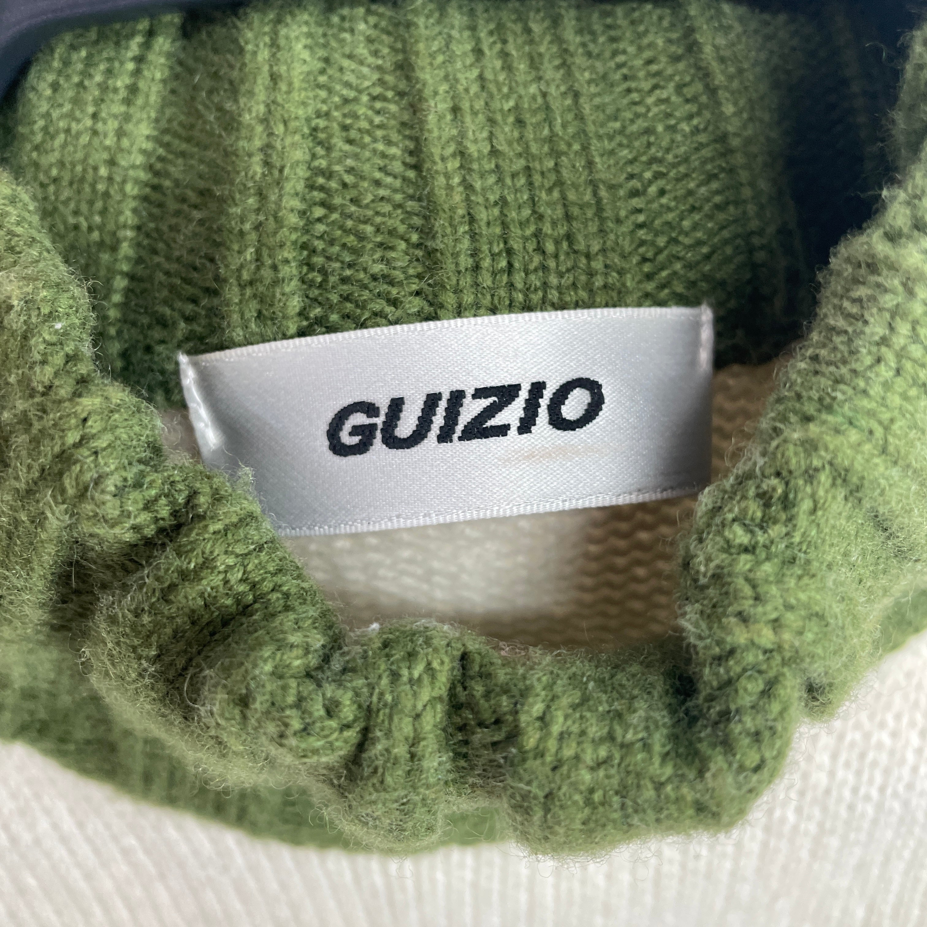 GUIZIO/Dress/XS/Floral Pattern/Wool/CRM/mock kneck knit dress floral view 3