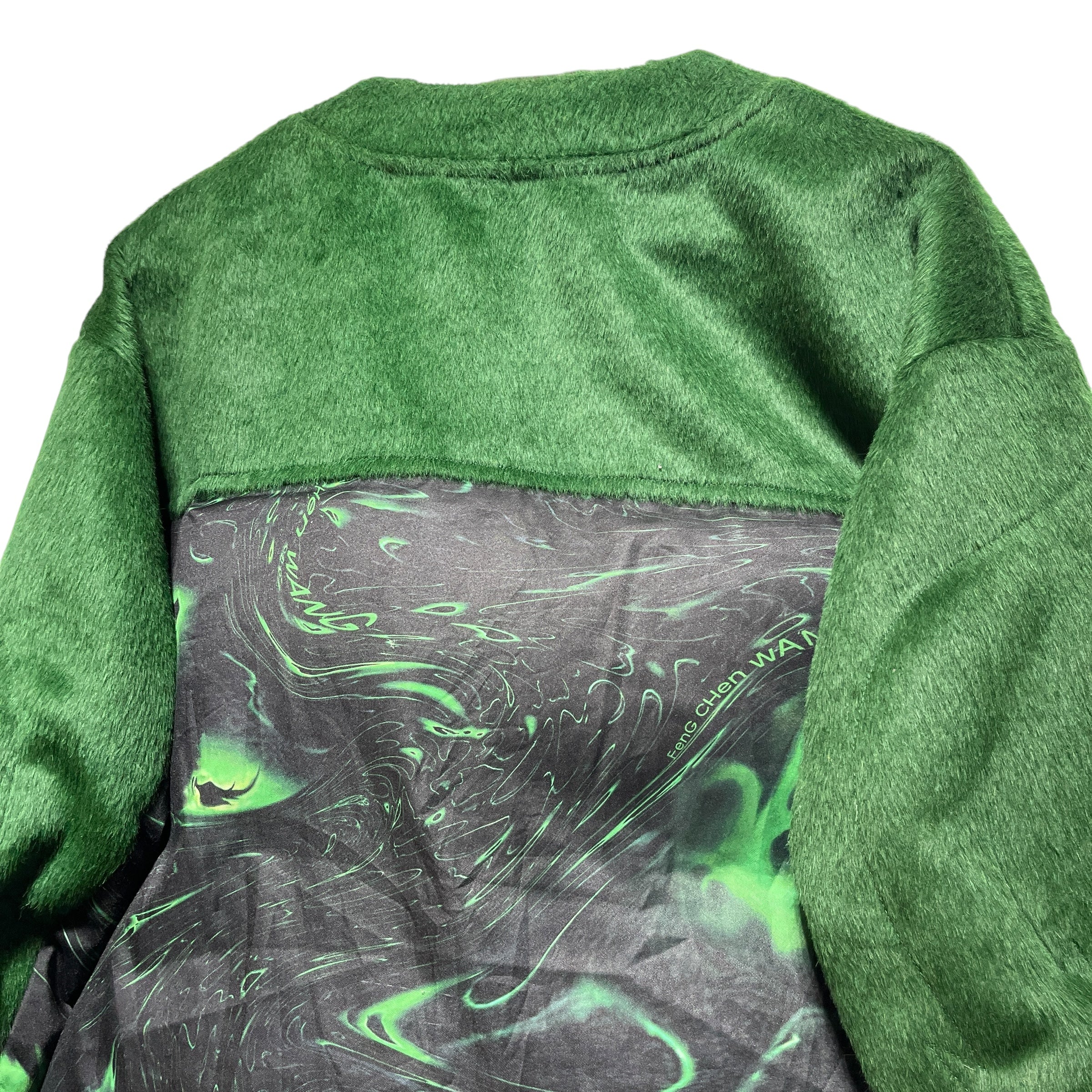 Feng Chen Wang/Jacket/S/Wool/GRN/Graphic/Padded Alpaca Wool Sweater view 5