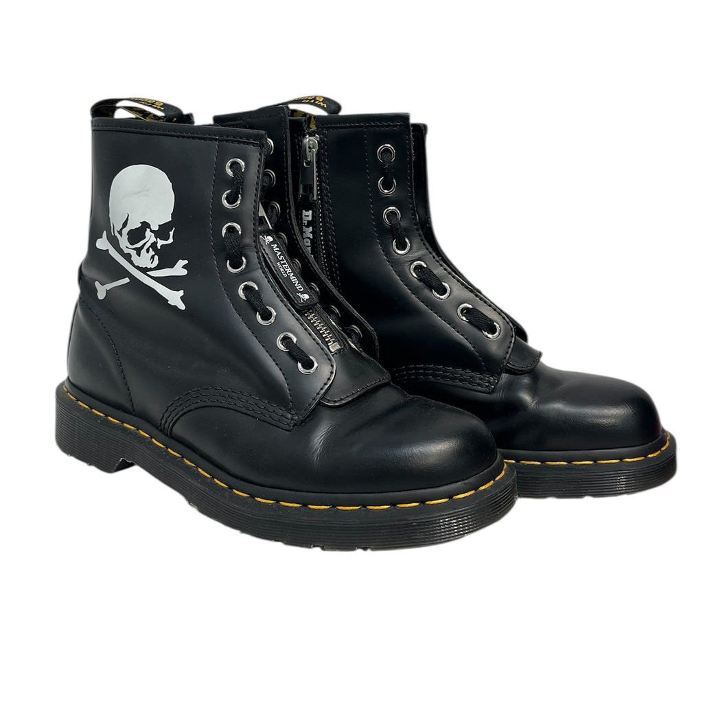 c*u様 激レア！MASTERMIND×Dr.Martensコラボ1460 8ホ Dr.Martens/mastermind JAPAN/Boots/EU 39/Leather/BLK/COLLAB ZIPPER