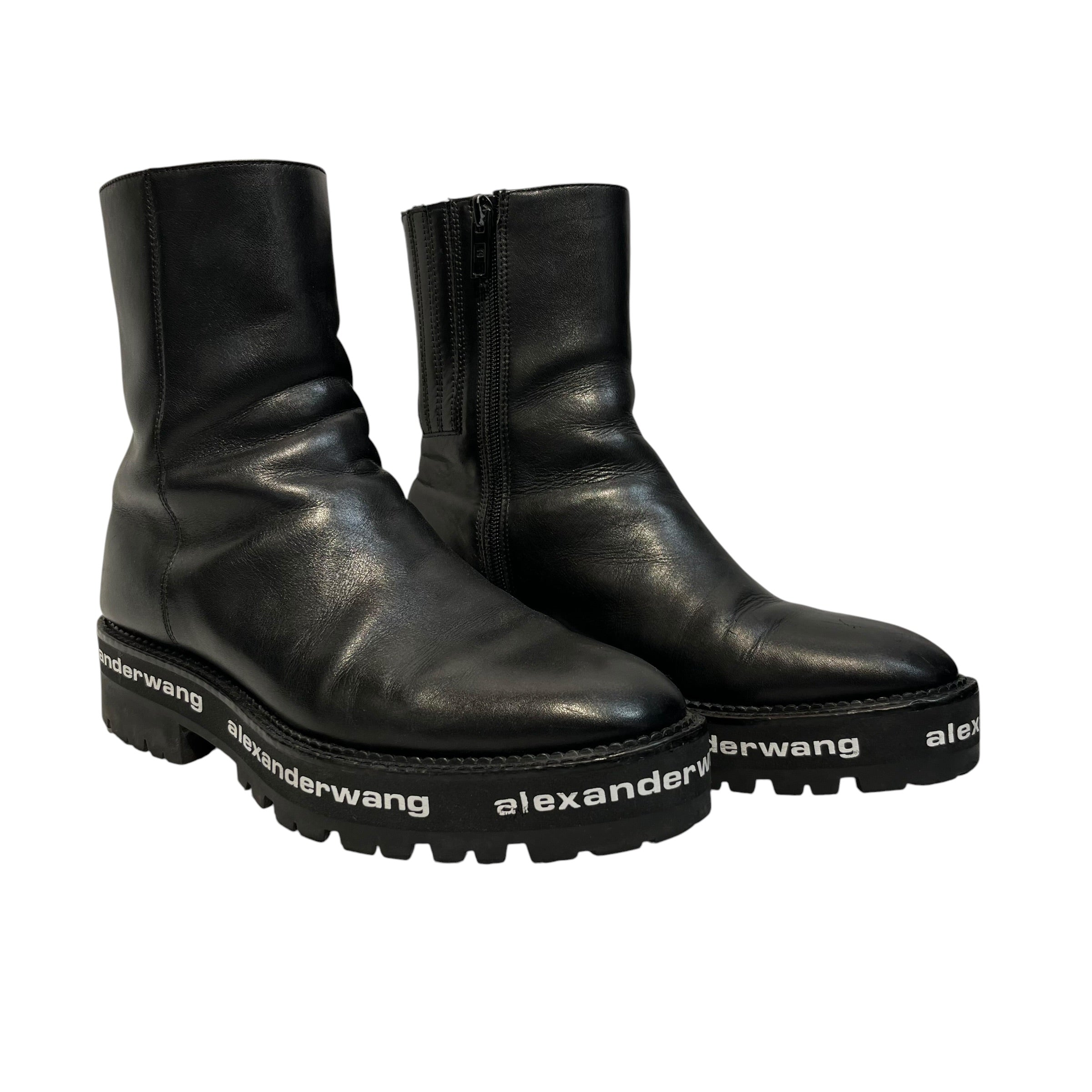 Alexander Wang/Ankle Boots/EU 37/Leather/BLK/ view 1