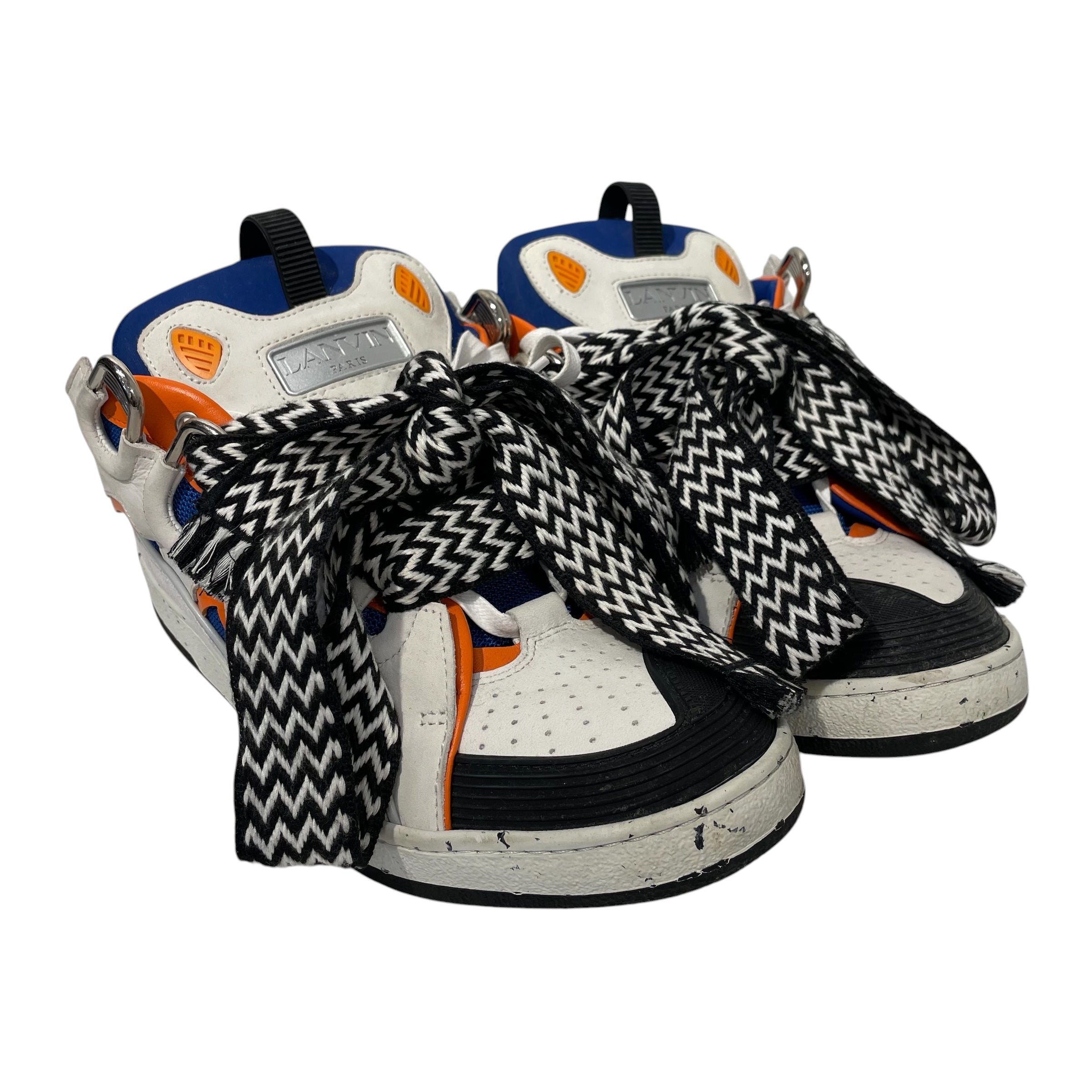 LANVIN/Low-Sneakers/EU 44/Suede/BLU/ view 1