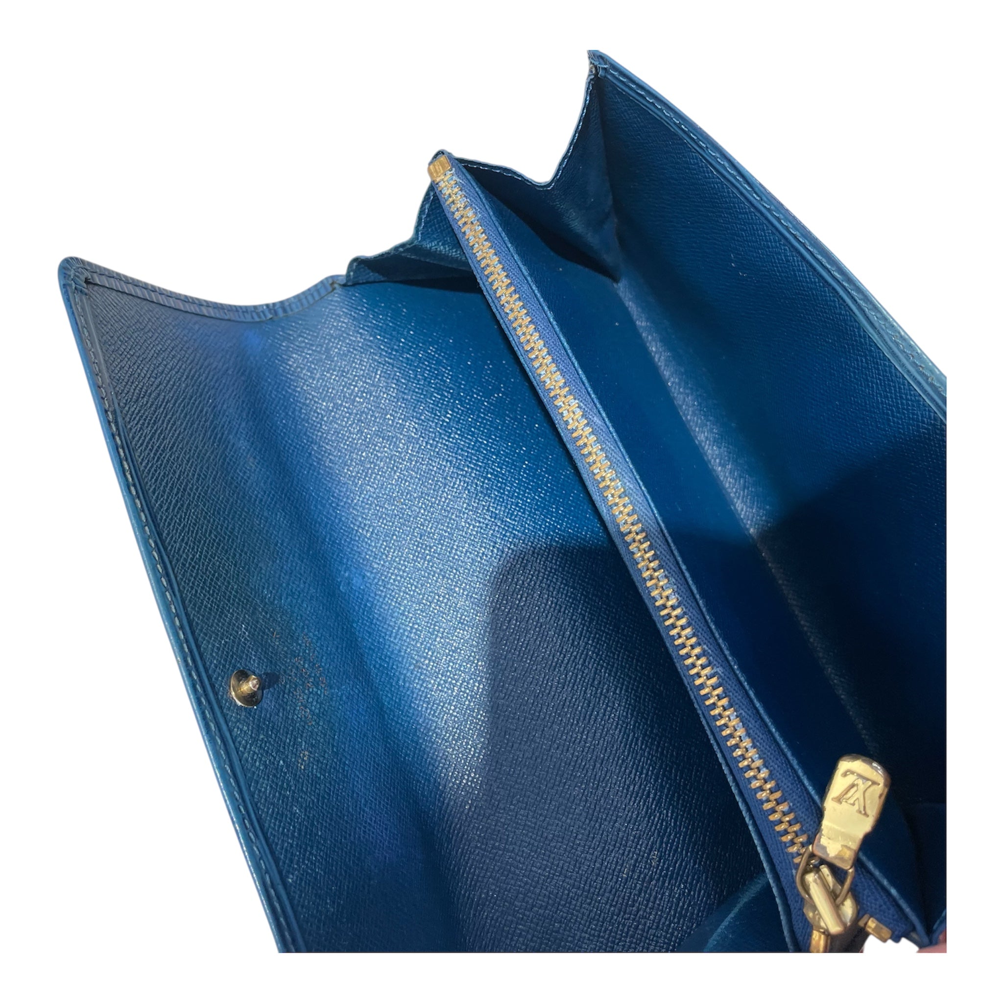 LOUIS VUITTON/Long Wallet/BLU/Leather/Epi/M6359G view 4