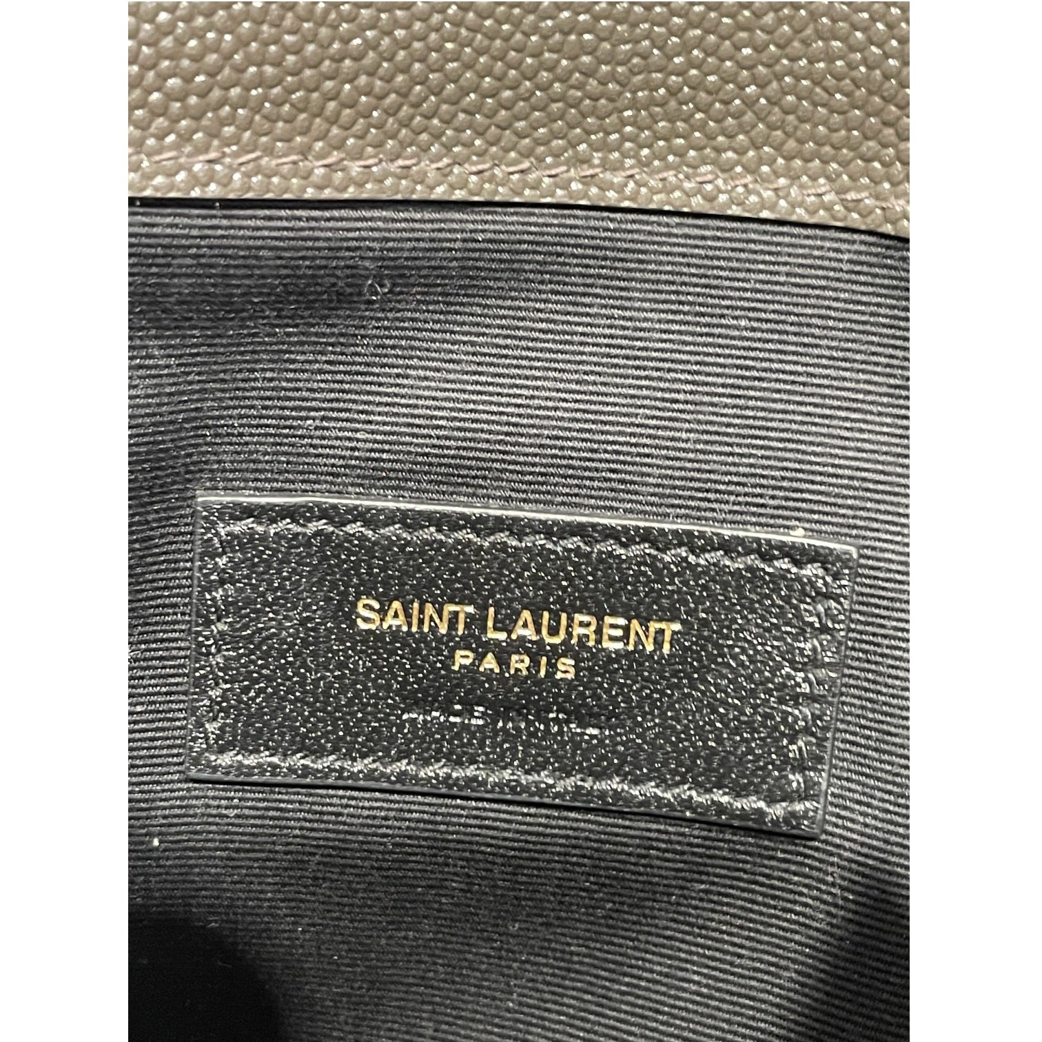 YVES SAINT LAURENT/Pouch/Leather/GRY/ENVELOPE view 4