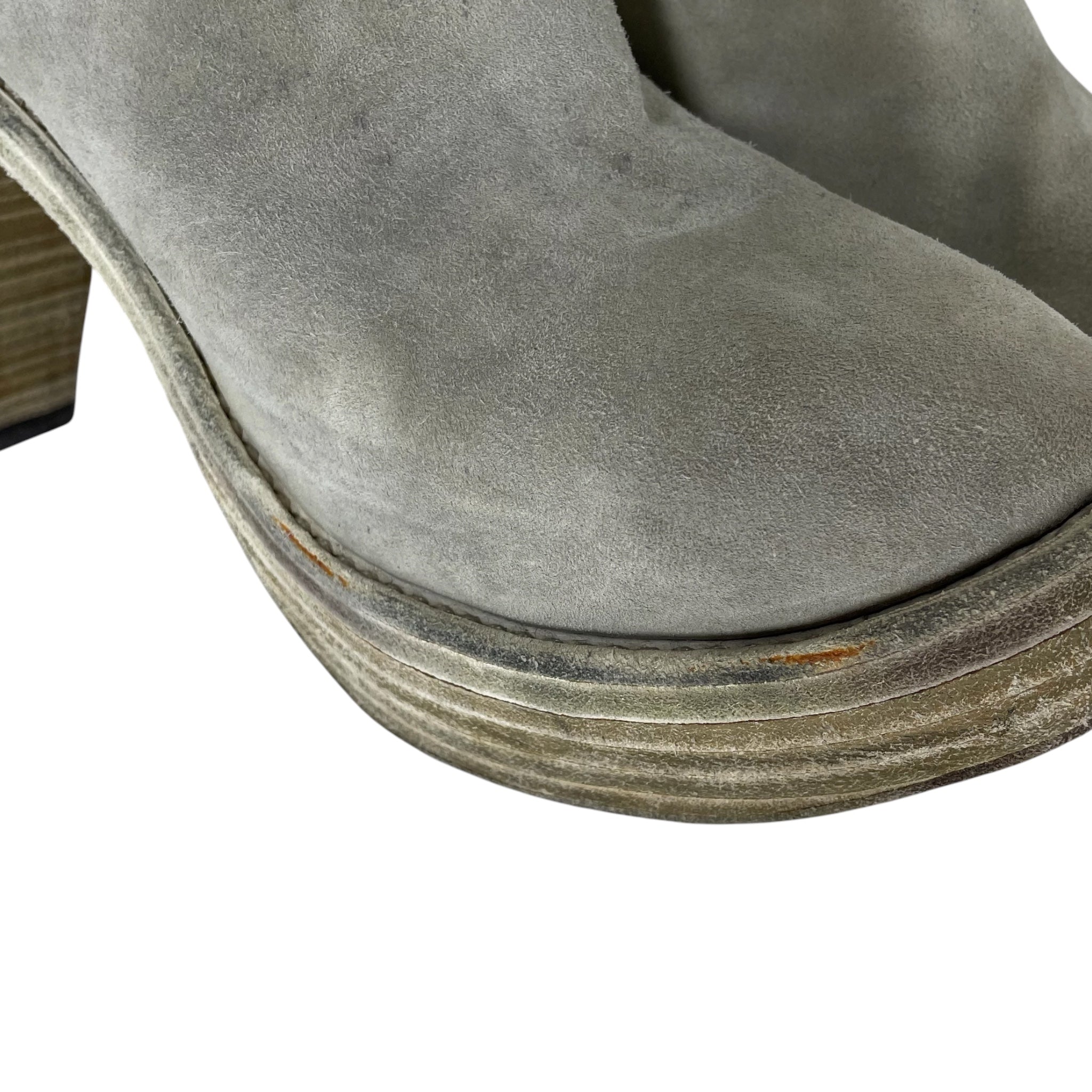 GUIDI/Booties/EU 39/Suede/WHT/PLATFORM HEELED view 9