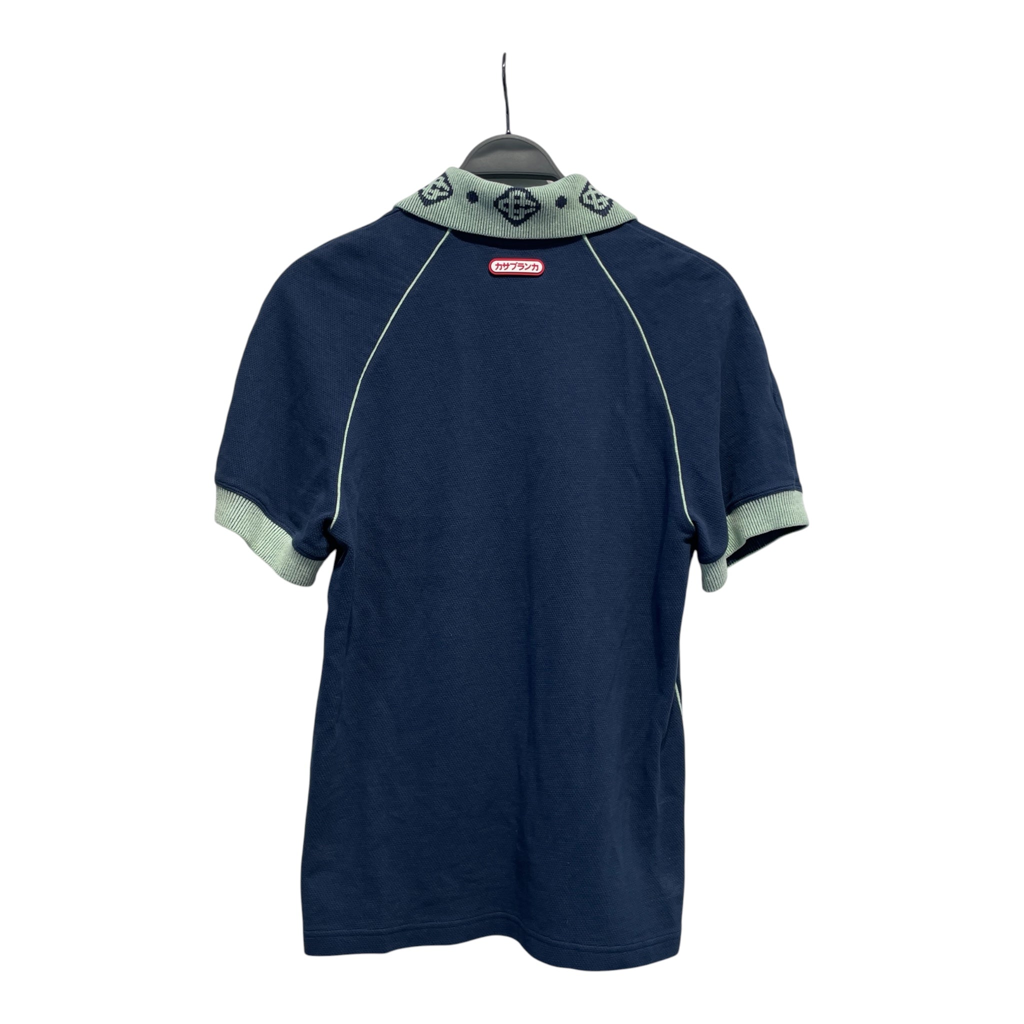 CASABLANCA/Polo Shirt/M/Cotton/NVY/CHENILLE COLLAR view 2