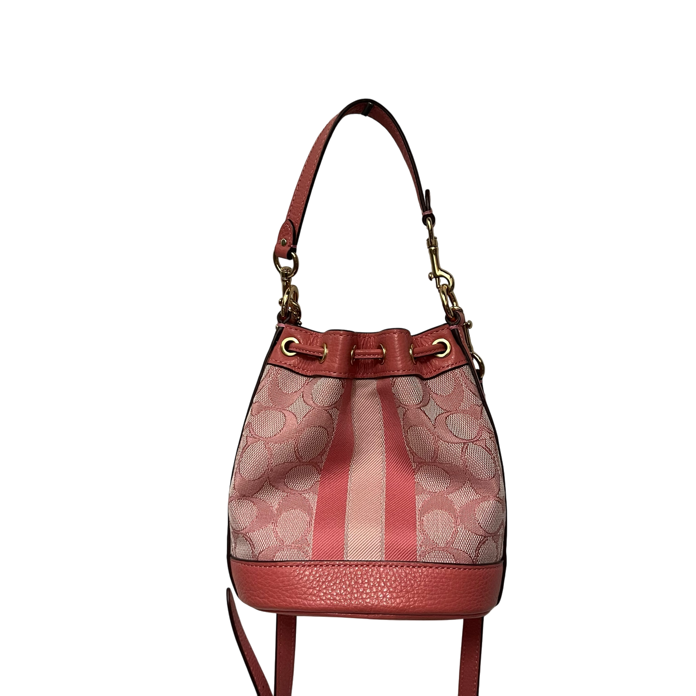 COACH/Cross Body Bag/Monogram/Nylon/PNK/MINI DEMPSEY view 3