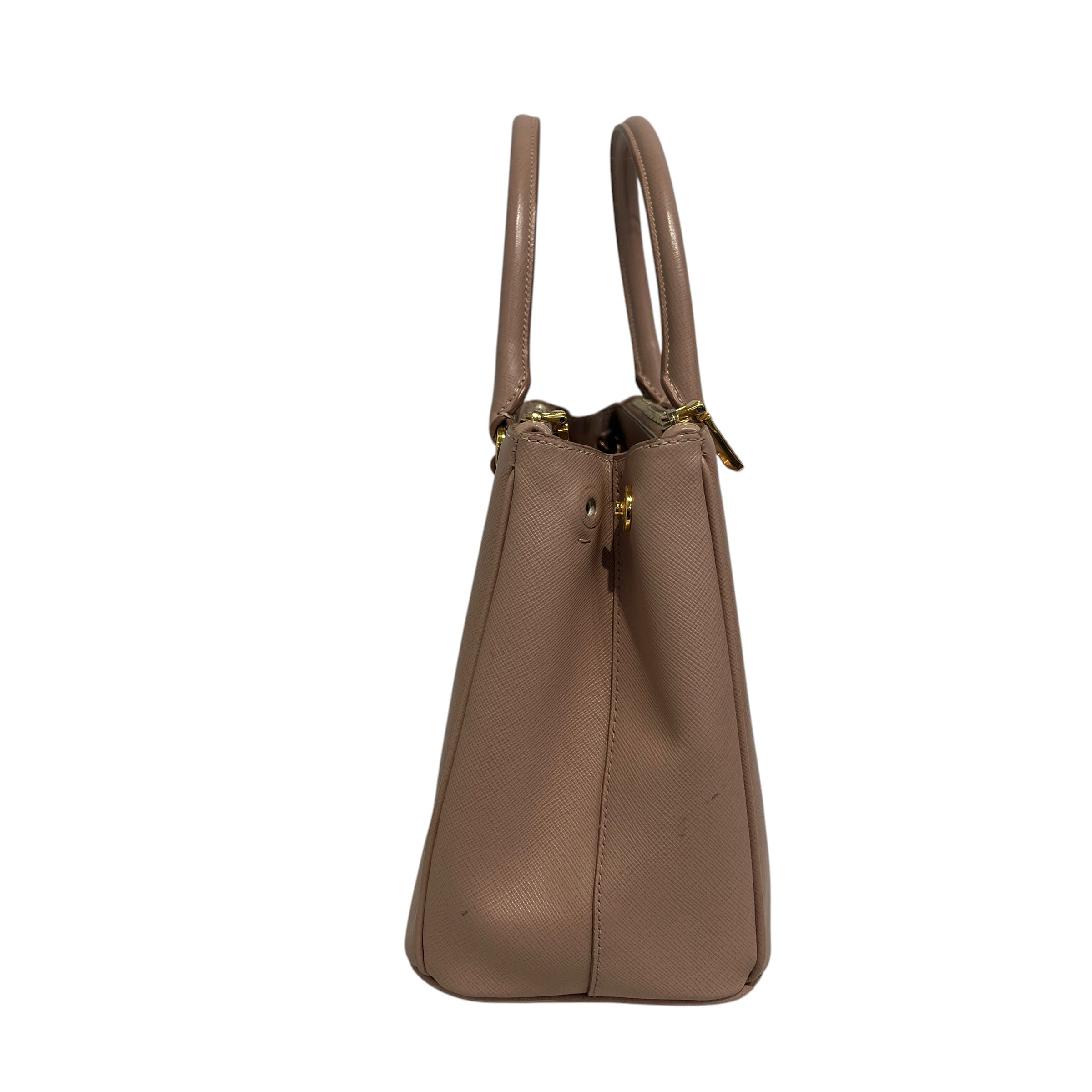 PRADA/Bag/Leather/PNK/gallenia double zip view 2