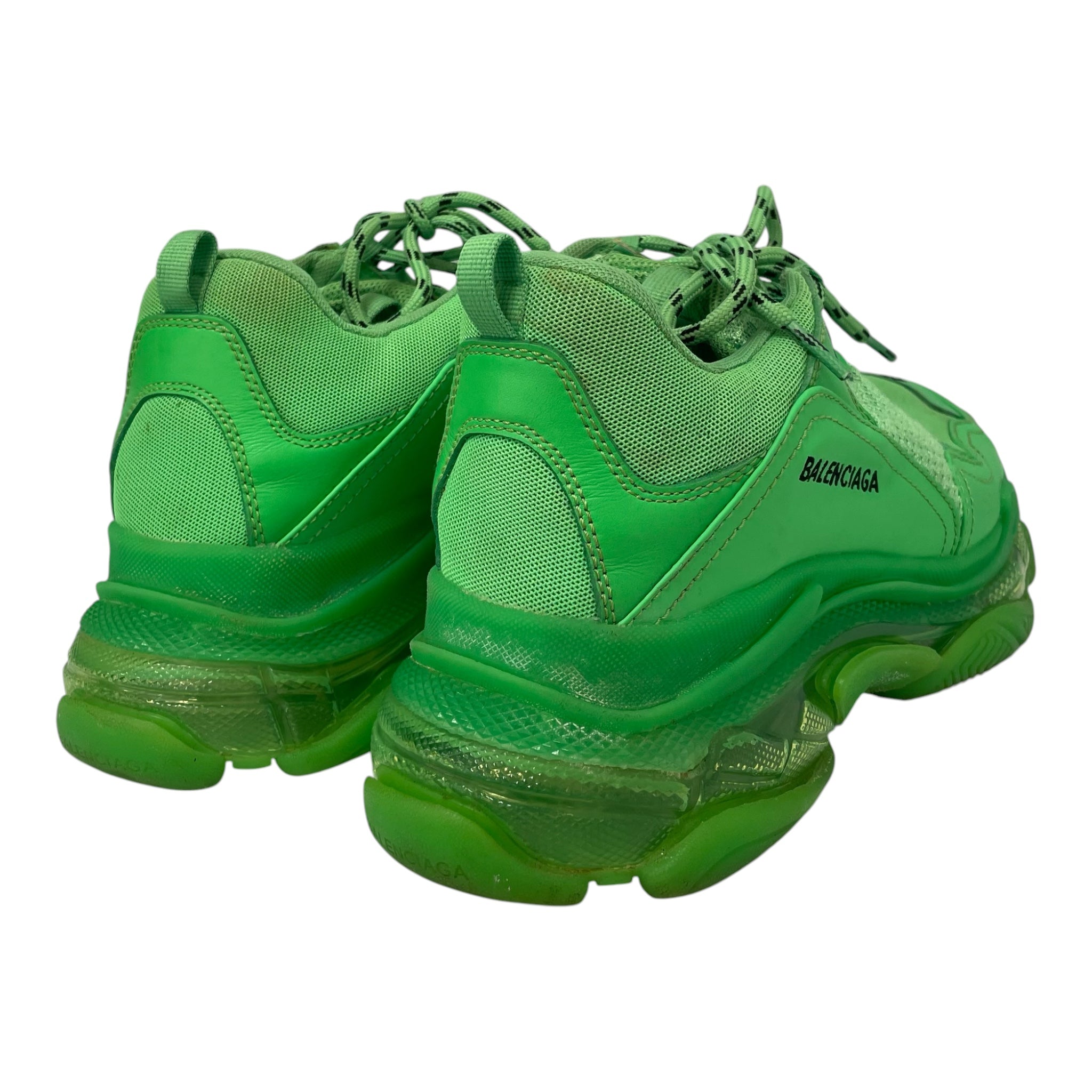 BALENCIAGA/Low-Sneakers/US 12/Leather/GRN/TRIPLE S view 3