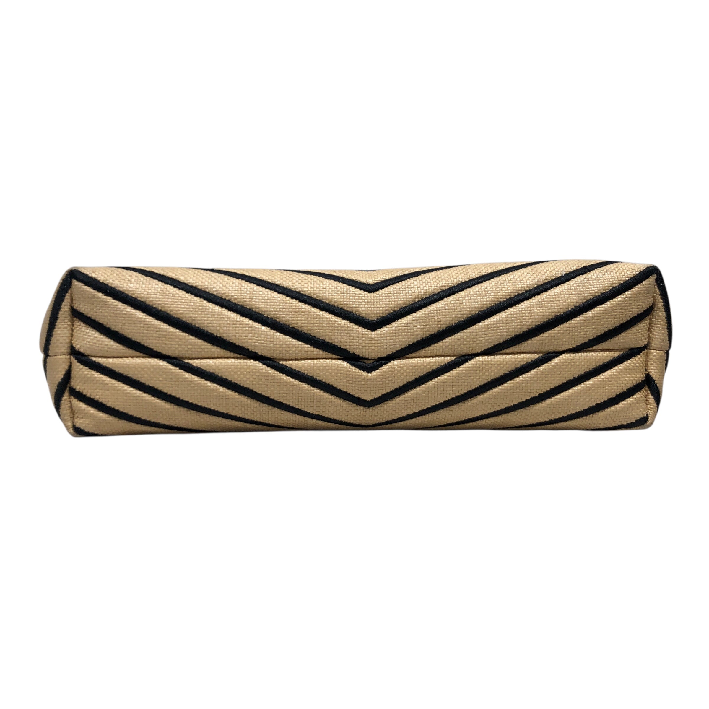 TORY BURCH/Cross Body Bag/Stripe/Leather/BEG/Kira Chevron Shoulder Bag view 3