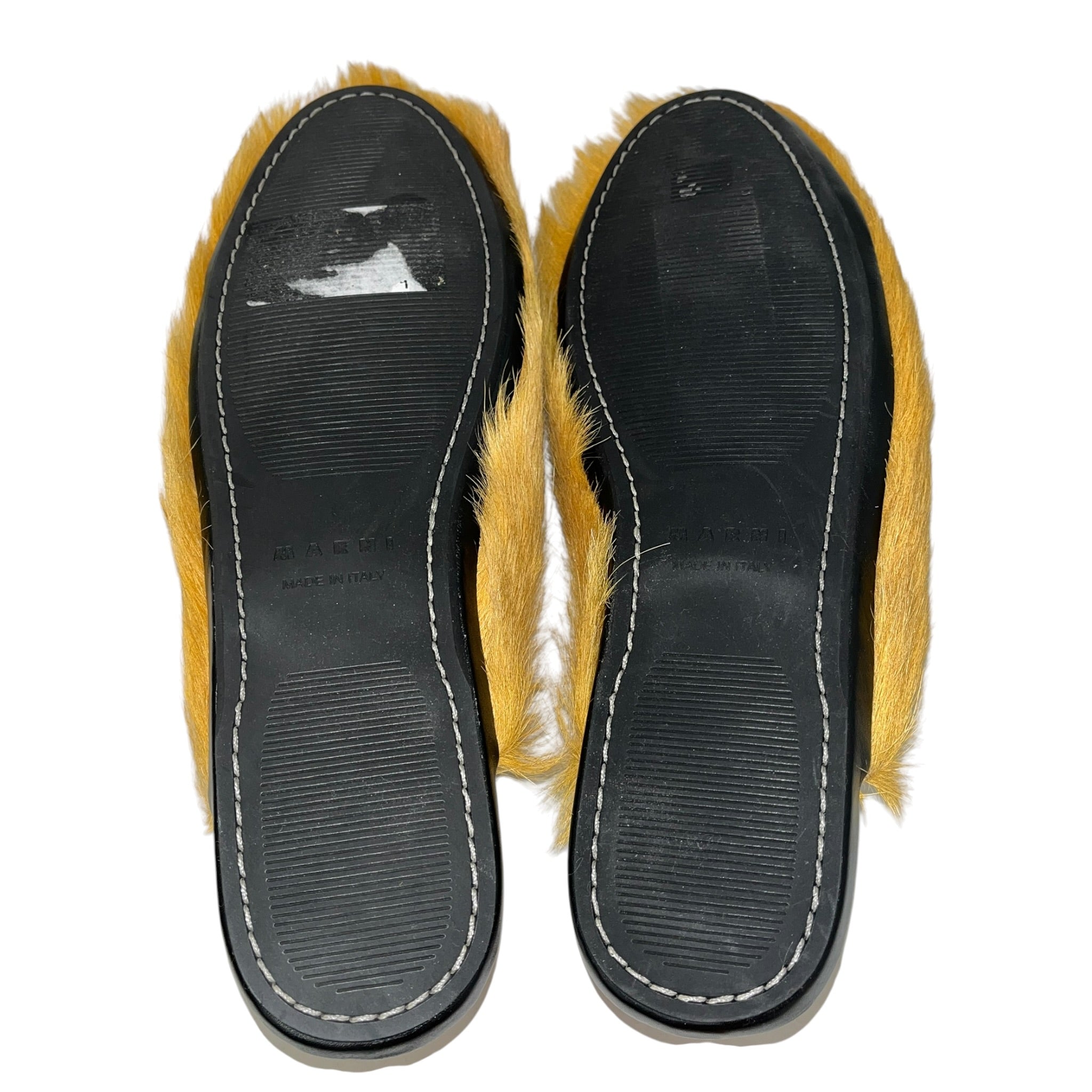 MARNI/Shoes/EU 42/Fur/ORN/FLAT MULES PONY FUR OPENBACK view 8