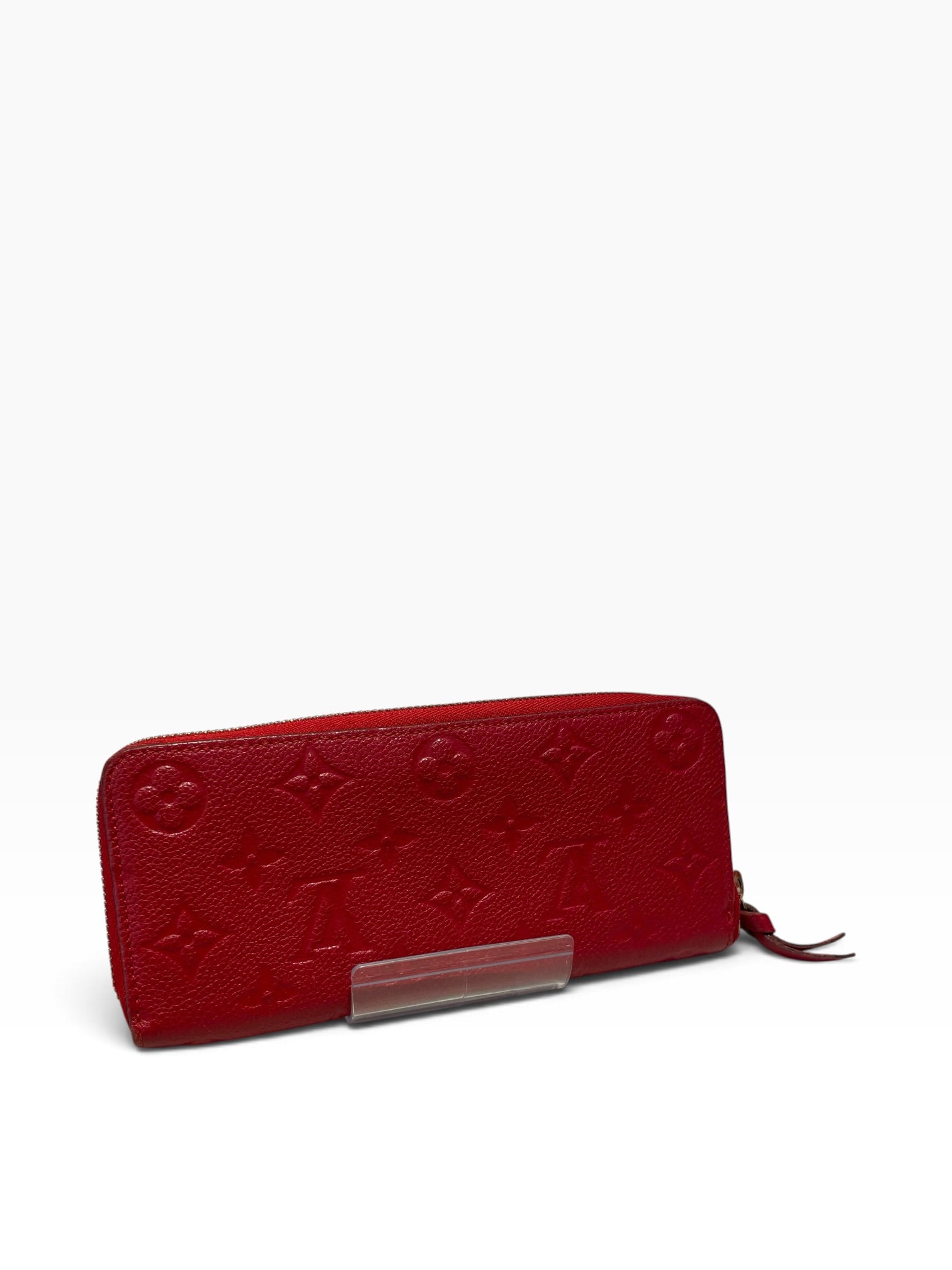 LOUIS VUITTON/Long Wallet/Monogram/RED/L's/zip around clemence view 5