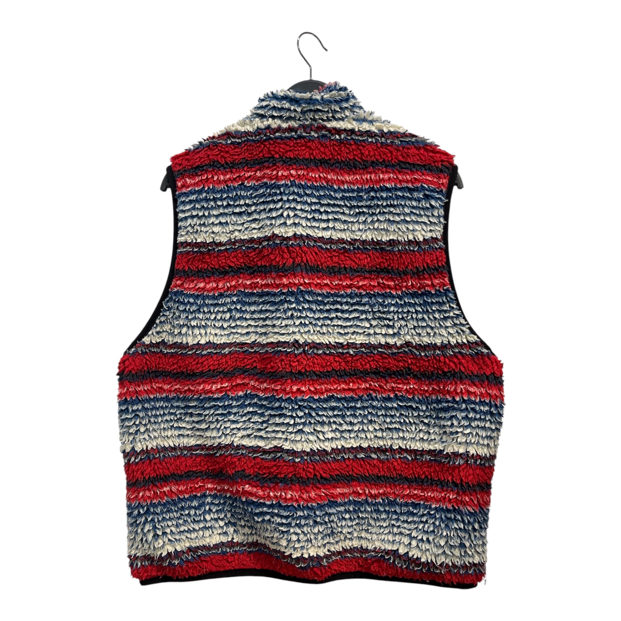 STUSSY/Fleece Vest/L/Stripe/Cotton/BLU/FLEECE VEST SHERPA view 2
