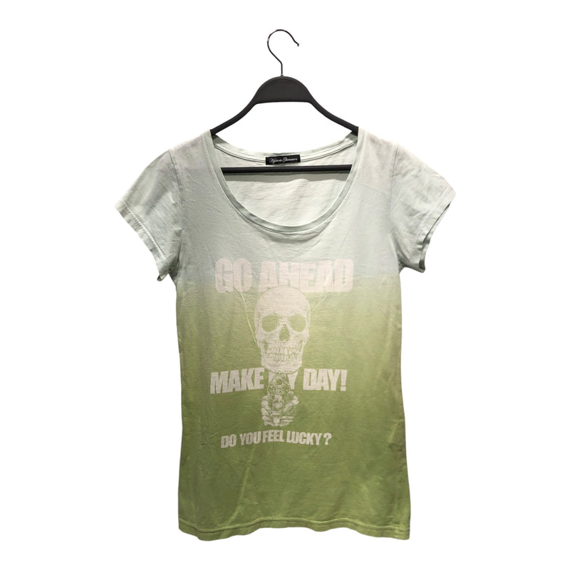 HYSTERIC GLAMOUR/T-Shirt/FREE/Cotton/GRN/Graphic/GO AHEAD