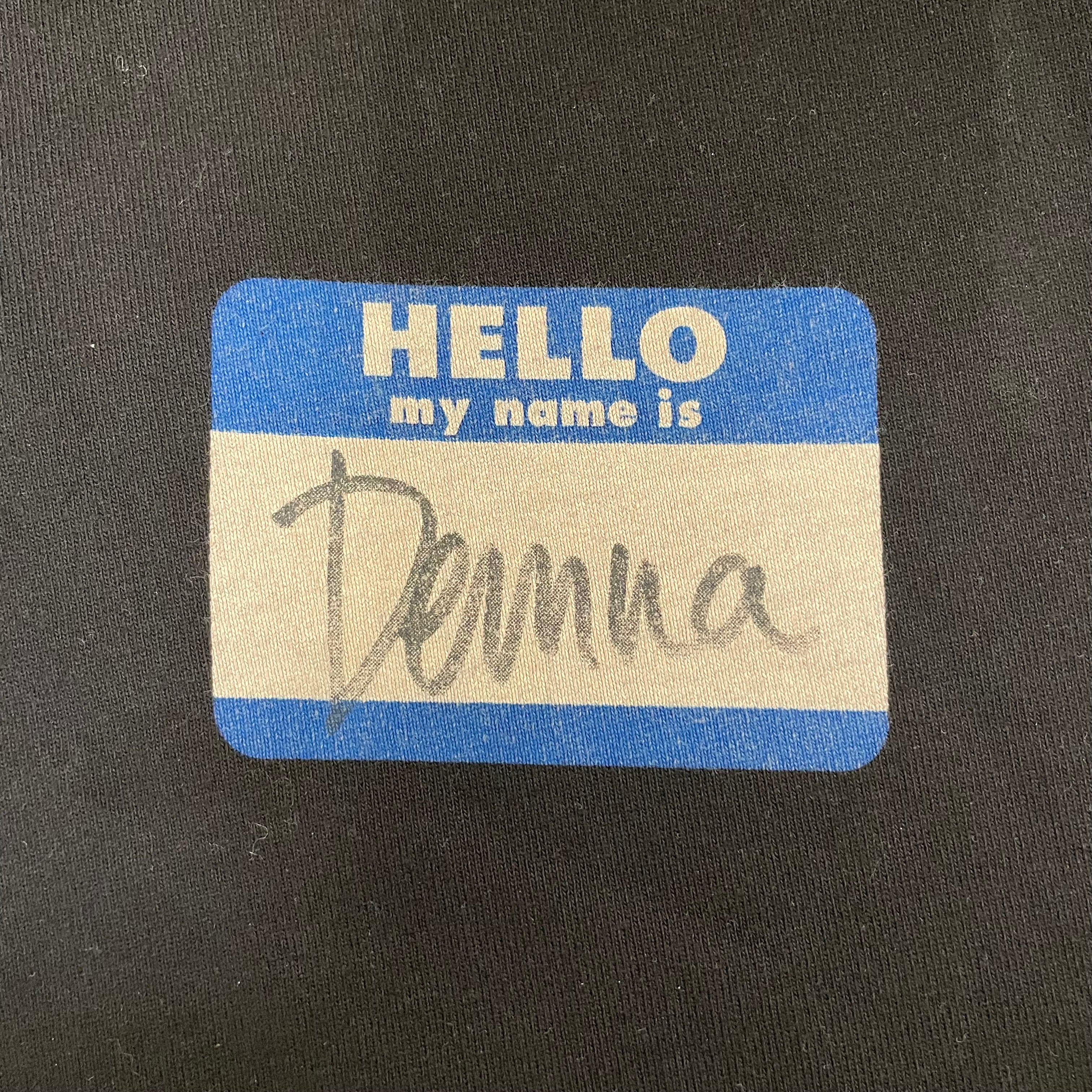 BALENCIAGA/T-Shirt/XS/Cotton/BLK/2020 HELLO MY NAME IS DISTRSSD view 3