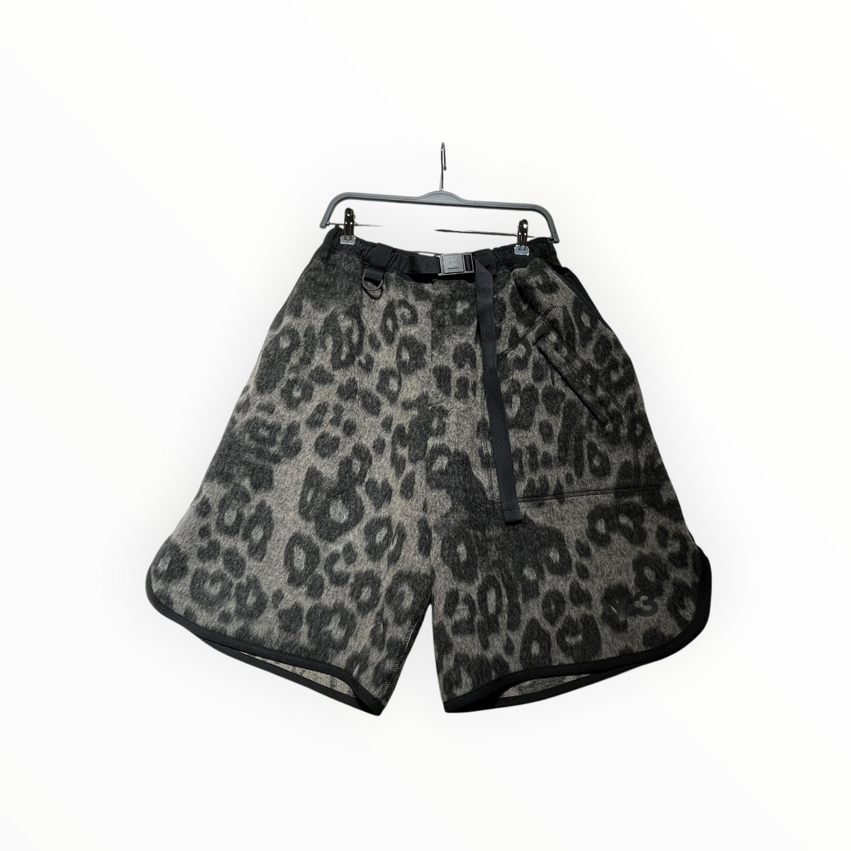 adidas/YOHJI YAMAMOTO/Shorts/M/Polyester/GRY/Leopard/waist buckle