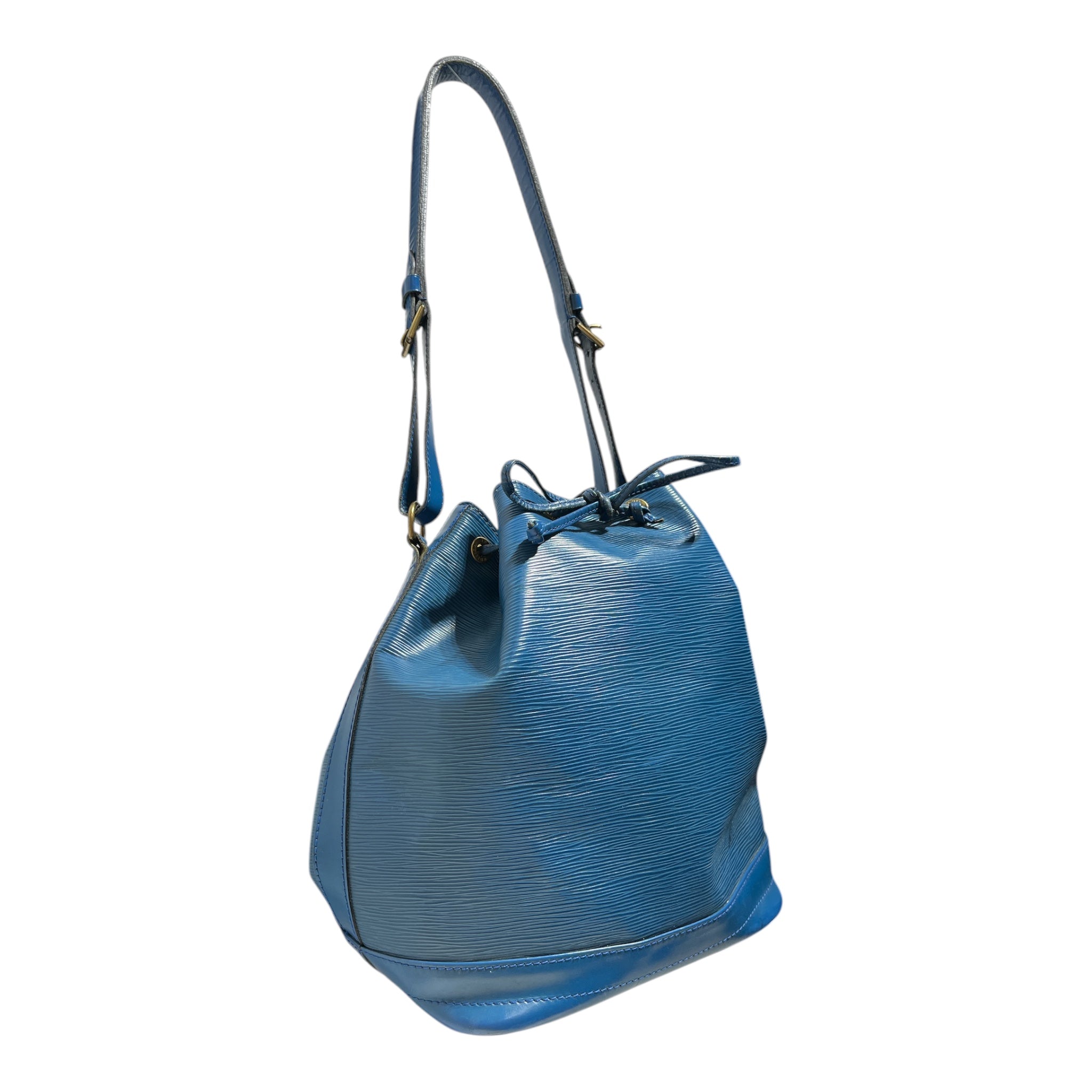 LOUIS VUITTON/Tote Bag/Leather/BLU/EPI LEATHER BUCKET BAG view 3