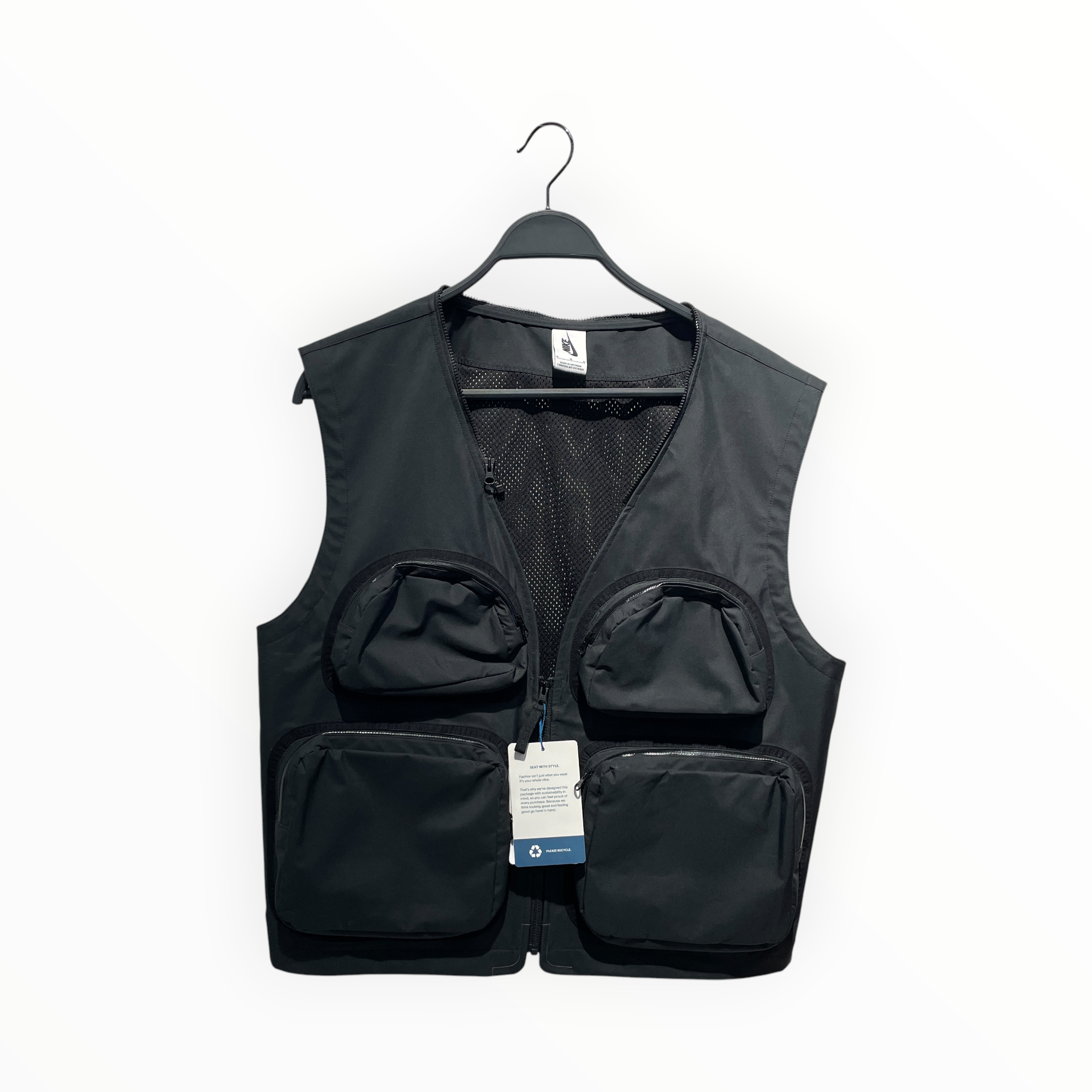 NIKE/UNDERCOVER/Vest/M/Nylon/BLK/utility view 1
