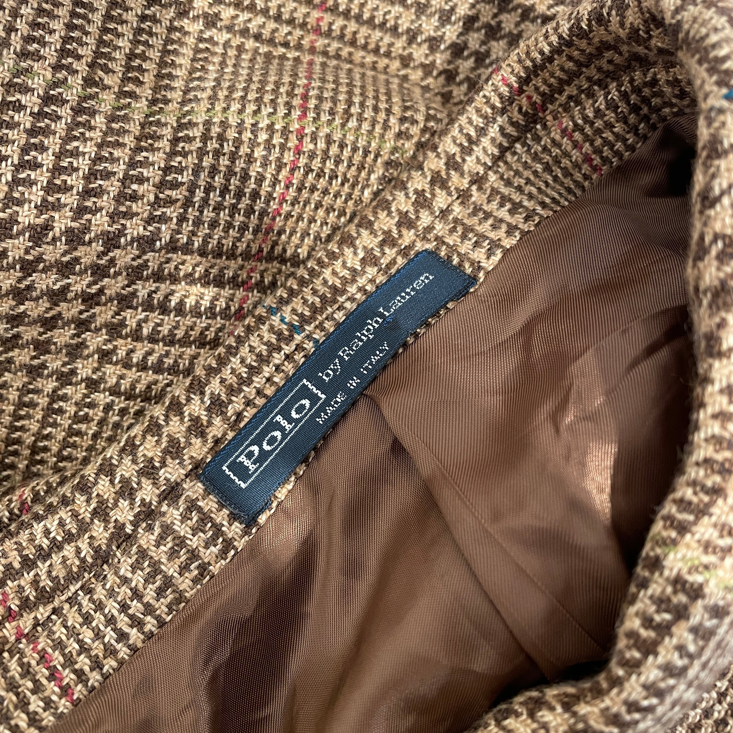 POLO RALPH LAUREN/Tailored Jkt/38/Wool/CML/Houndstooth Check/ view 3