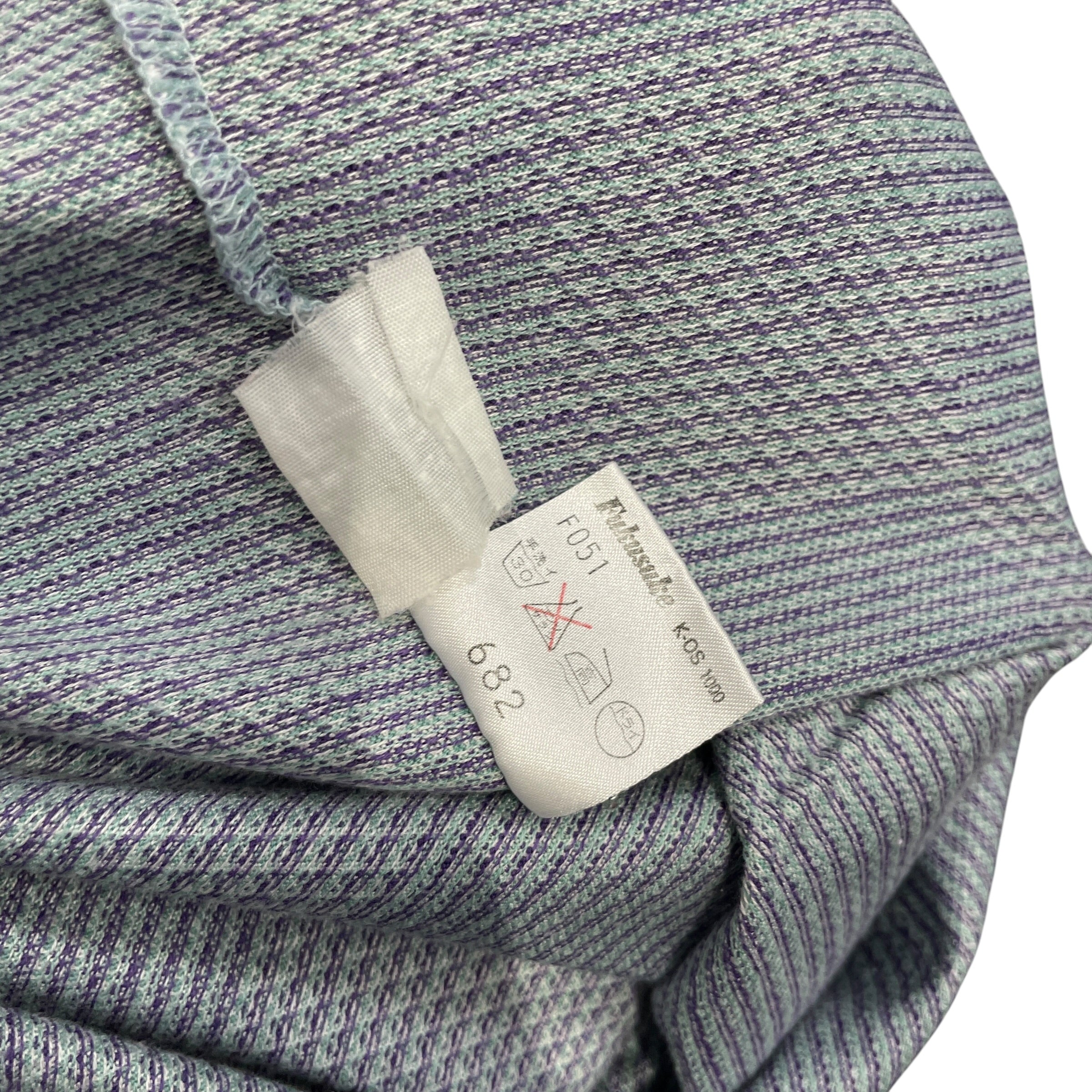 YVES SAINT LAURENT/Polo Shirt/M/Cotton/BLU/All Over Print/VARIED PATTERN/PPL LOGO view 4