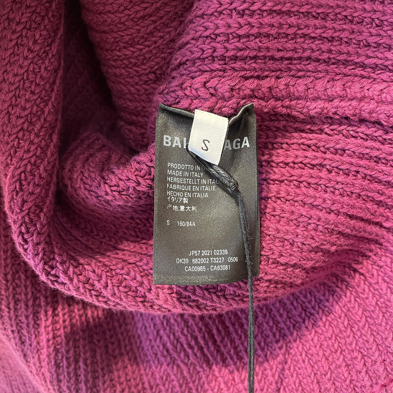 BALENCIAGA/Heavy Sweater/S/Cotton/PPL/