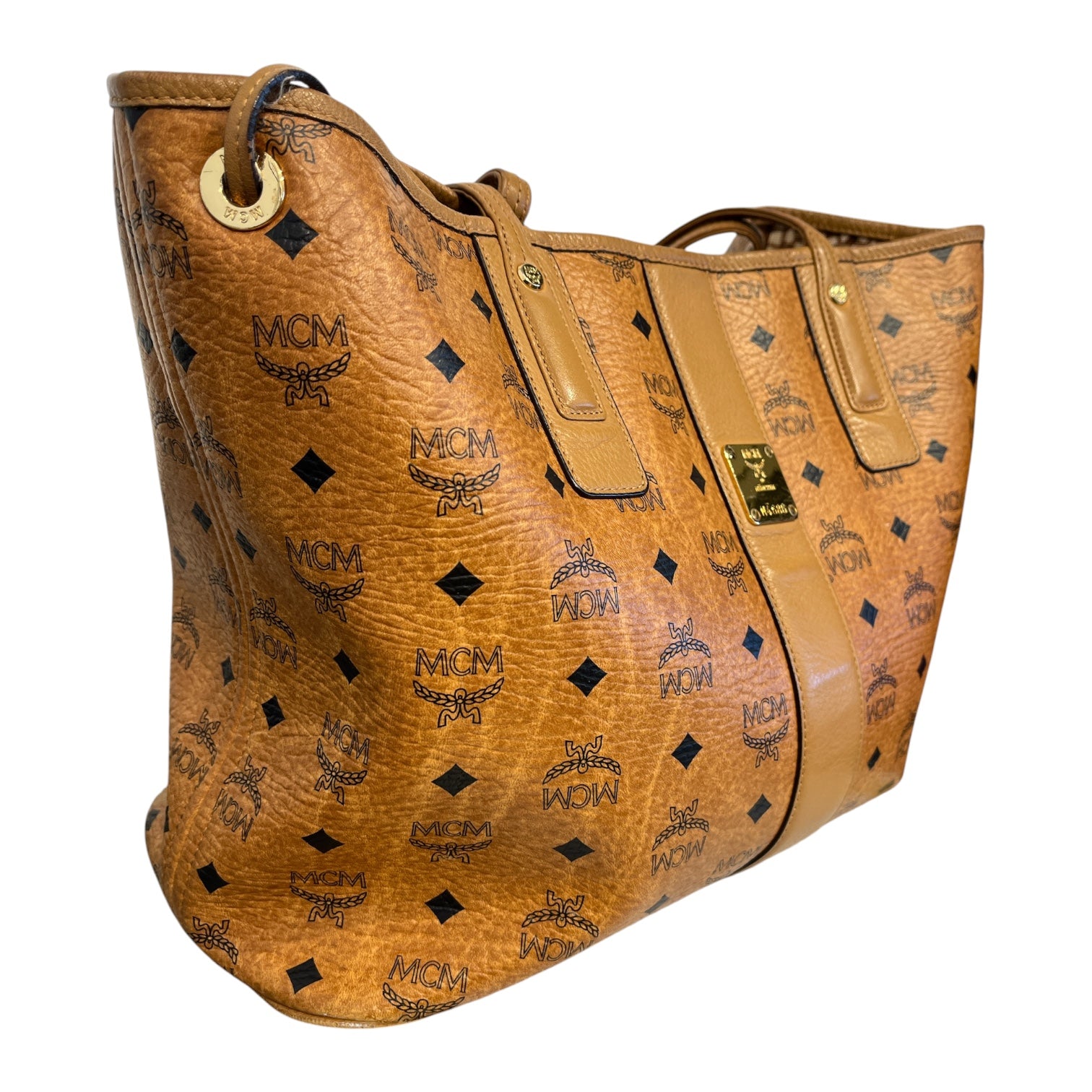 MCM/Tote Bag/Leather/BRW/ view 4