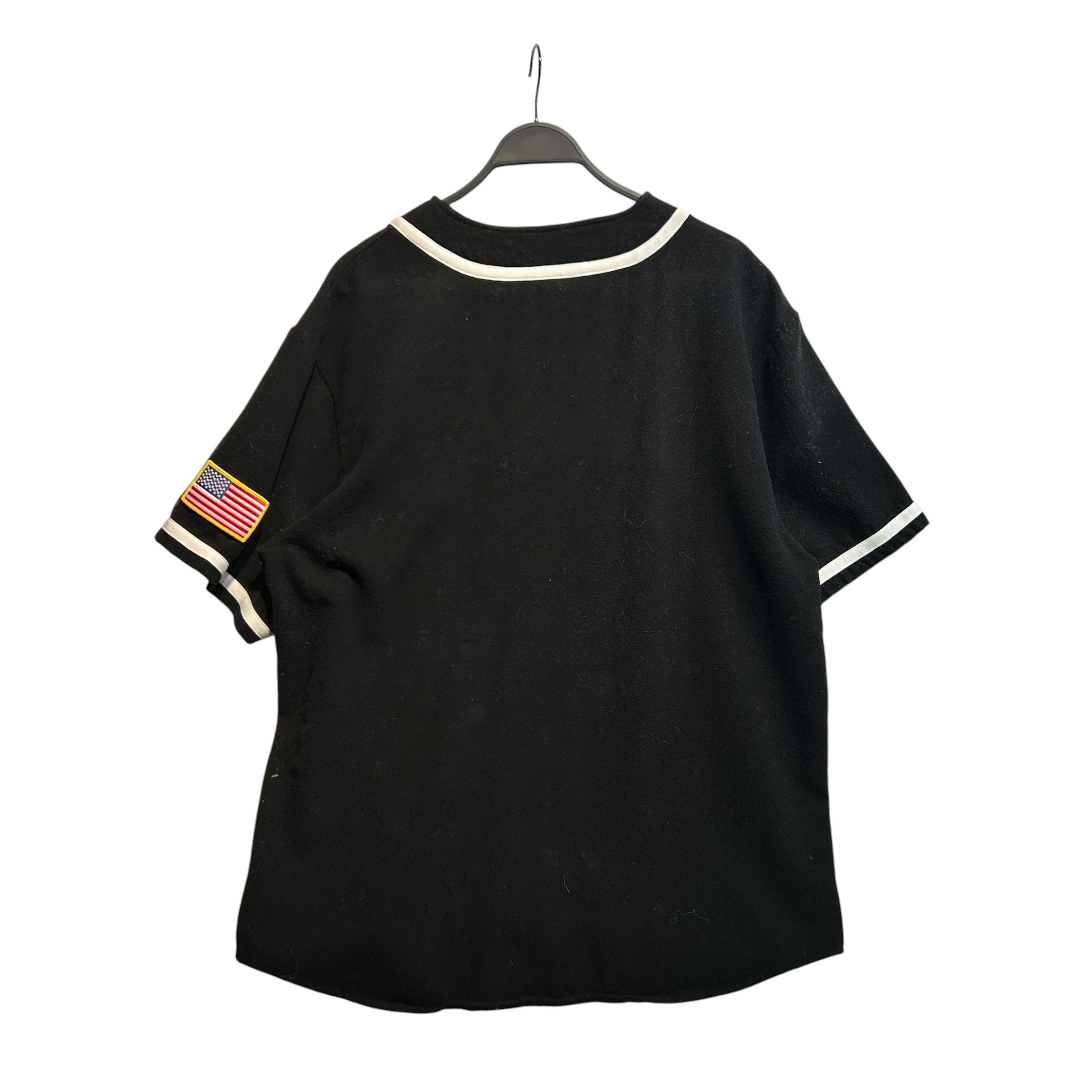 Supreme/mitchell&ness/T-Shirt/XL/Wool/BLK/Hebrew Baseball Jersey view 2