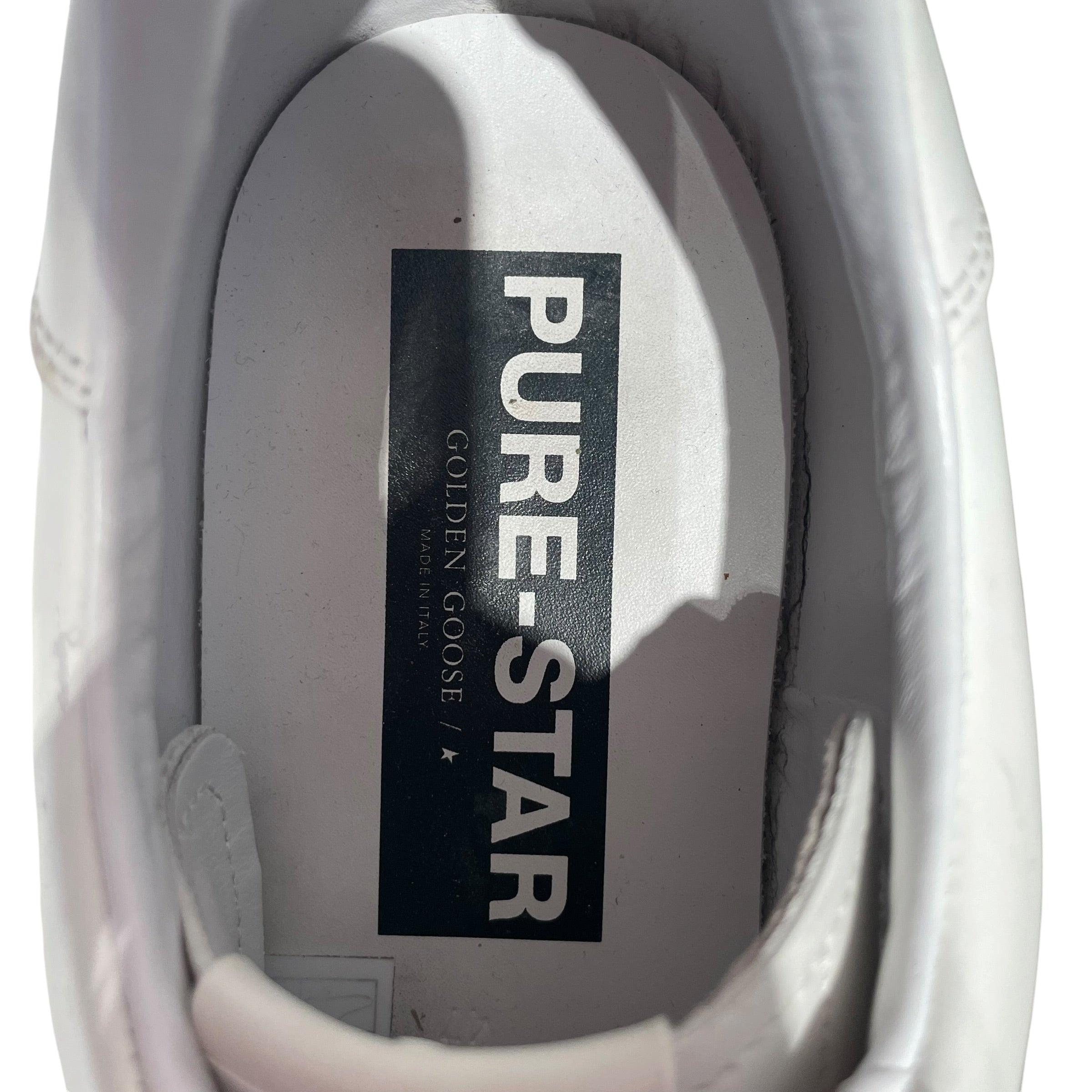 GOLDEN GOOSE/Low-Sneakers/EU 47/Leather/WHT/Pure-Star view 4